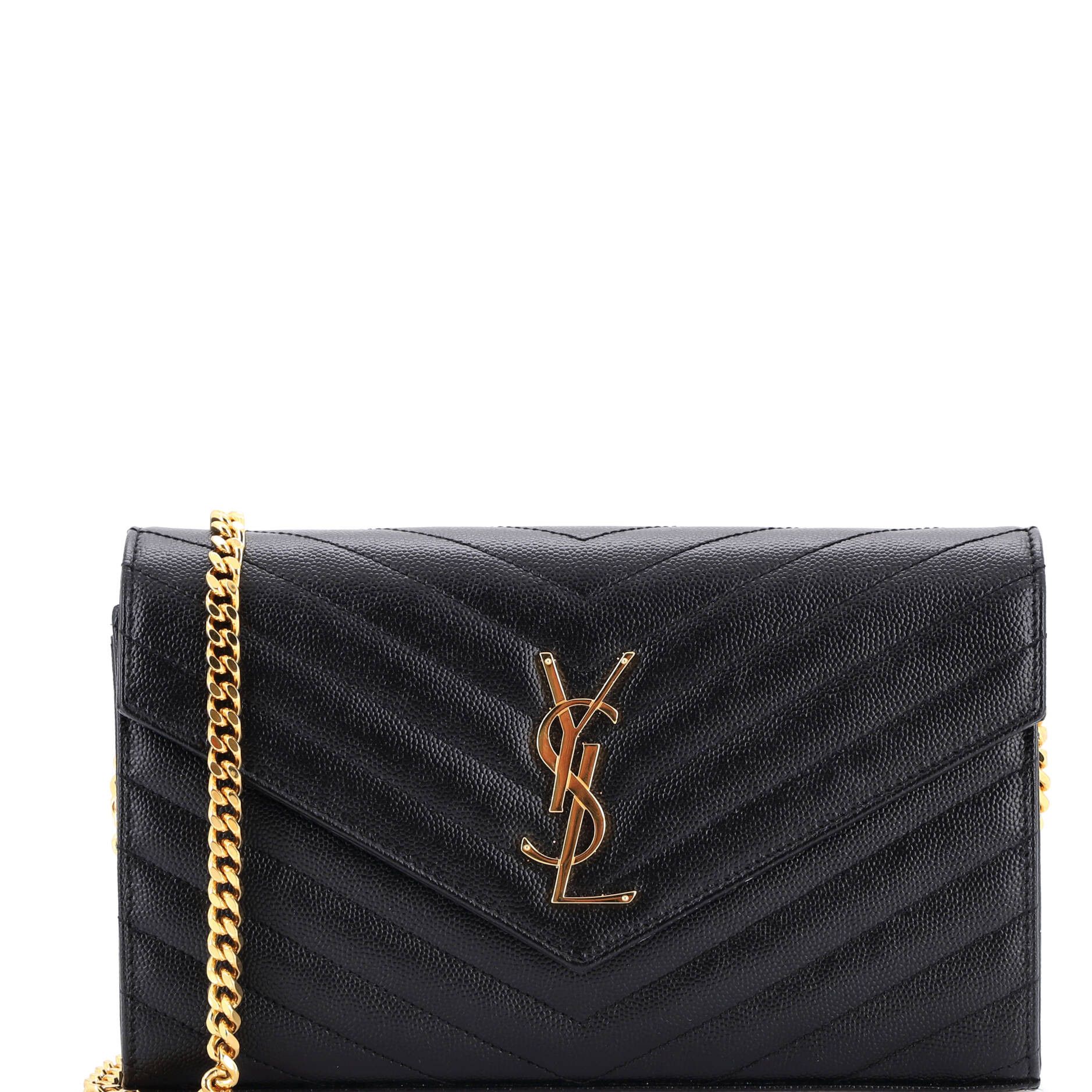 Saint Laurent Paris Classic Monogram Wallet on Chain Size ONE SIZE - 1 Thumbnail