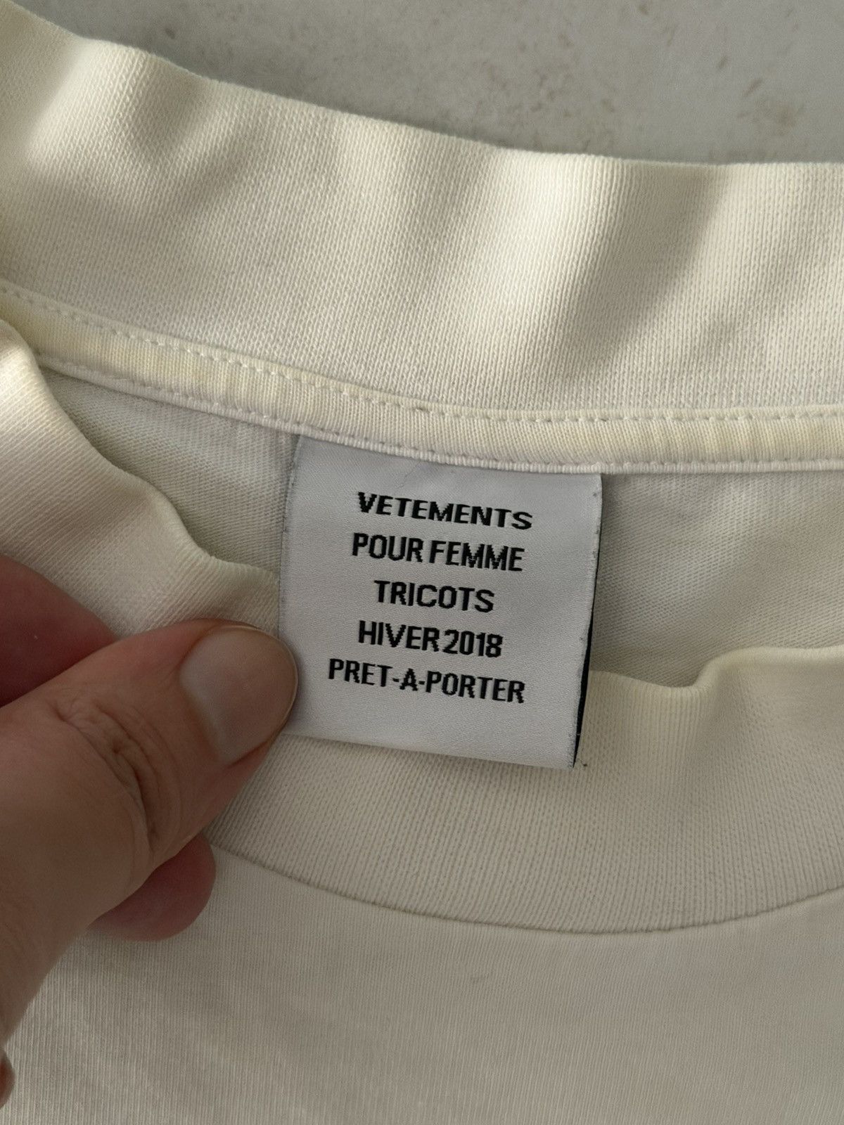 Vetements Vetements AW18 Genetically Modified White Oversized T Sz.XS Size US XS / EU 42 / 0 - 6 Thumbnail