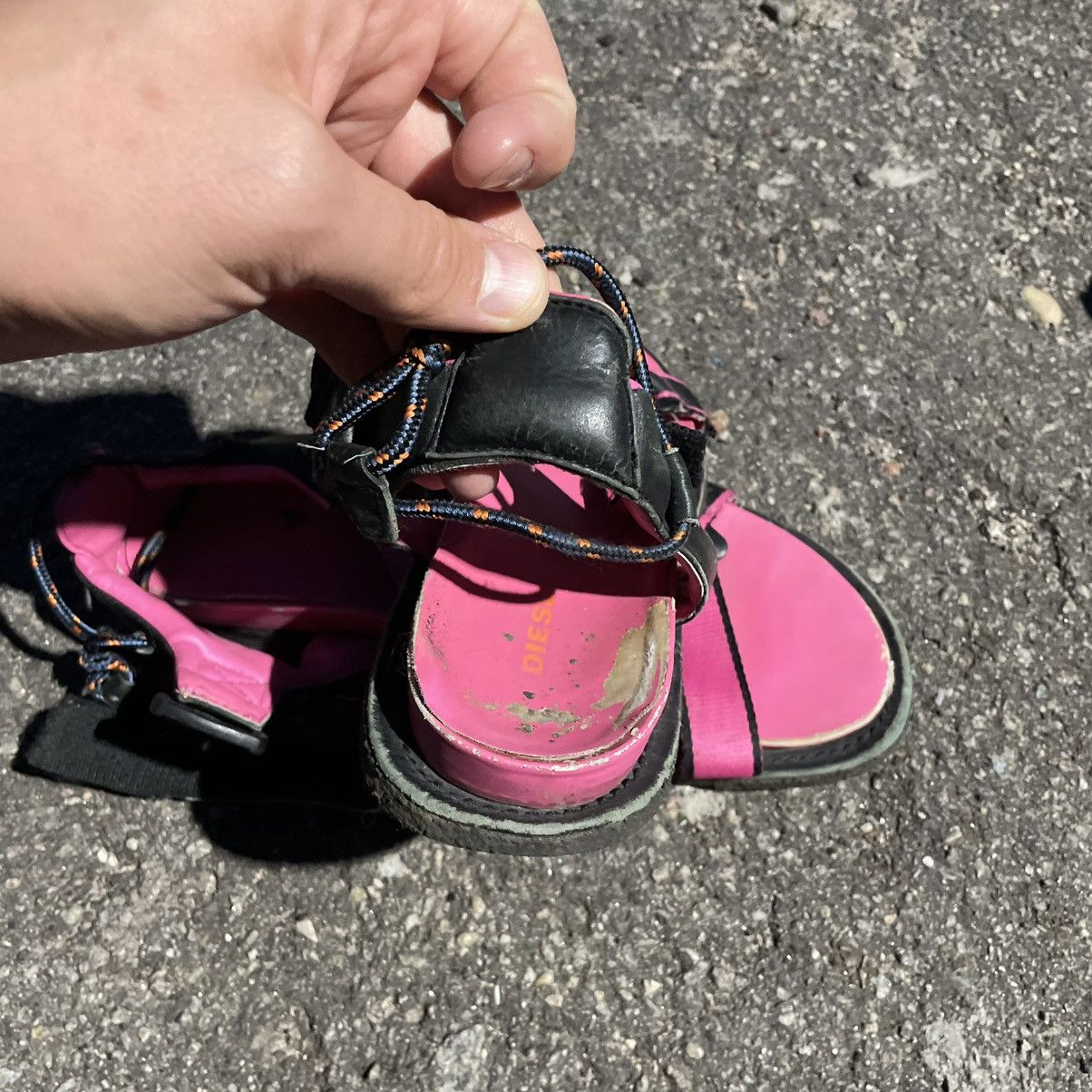 Diesel Diesel S Paradyce FS Sandals y2k pink black y2k shoes slip Size US 10 / IT 40 - 3 Thumbnail