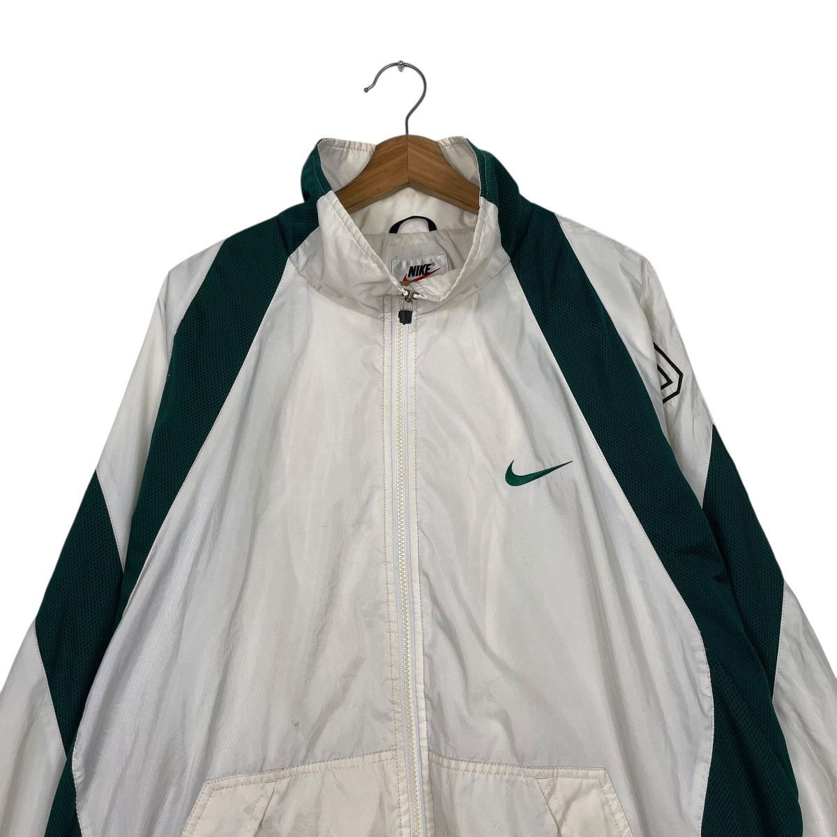 Nike Vintage Nike Swoosh Big Logo Jacket Size US XL / EU 56 / 4 - 4 Thumbnail