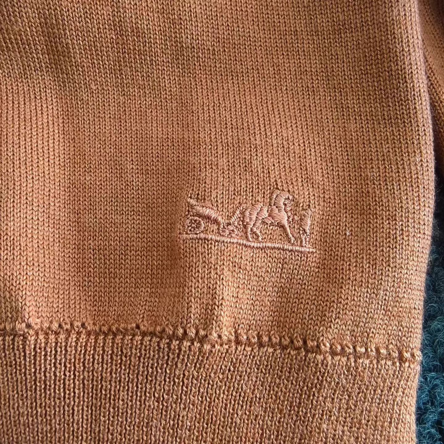 Hermes HERMES embroidered logo knit cardigan 34 99 Size XS / US 0-2 / IT 36-38 - 3 Thumbnail