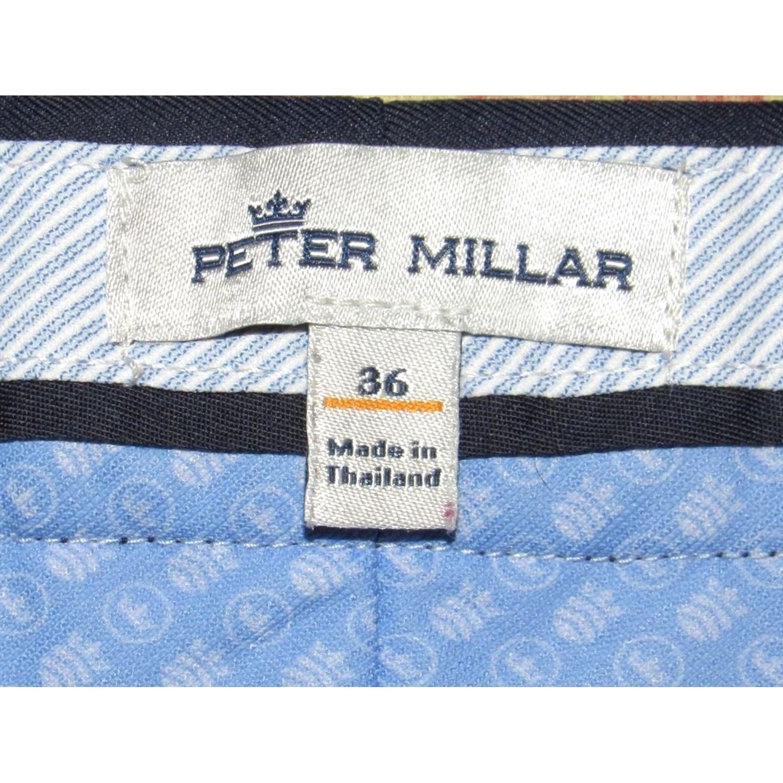 Peter Millar PETER MILLAR Navy Blue 9" Salem Performance Chino Shorts 36 Mens Size US 36 / EU 52 - 4 Thumbnail