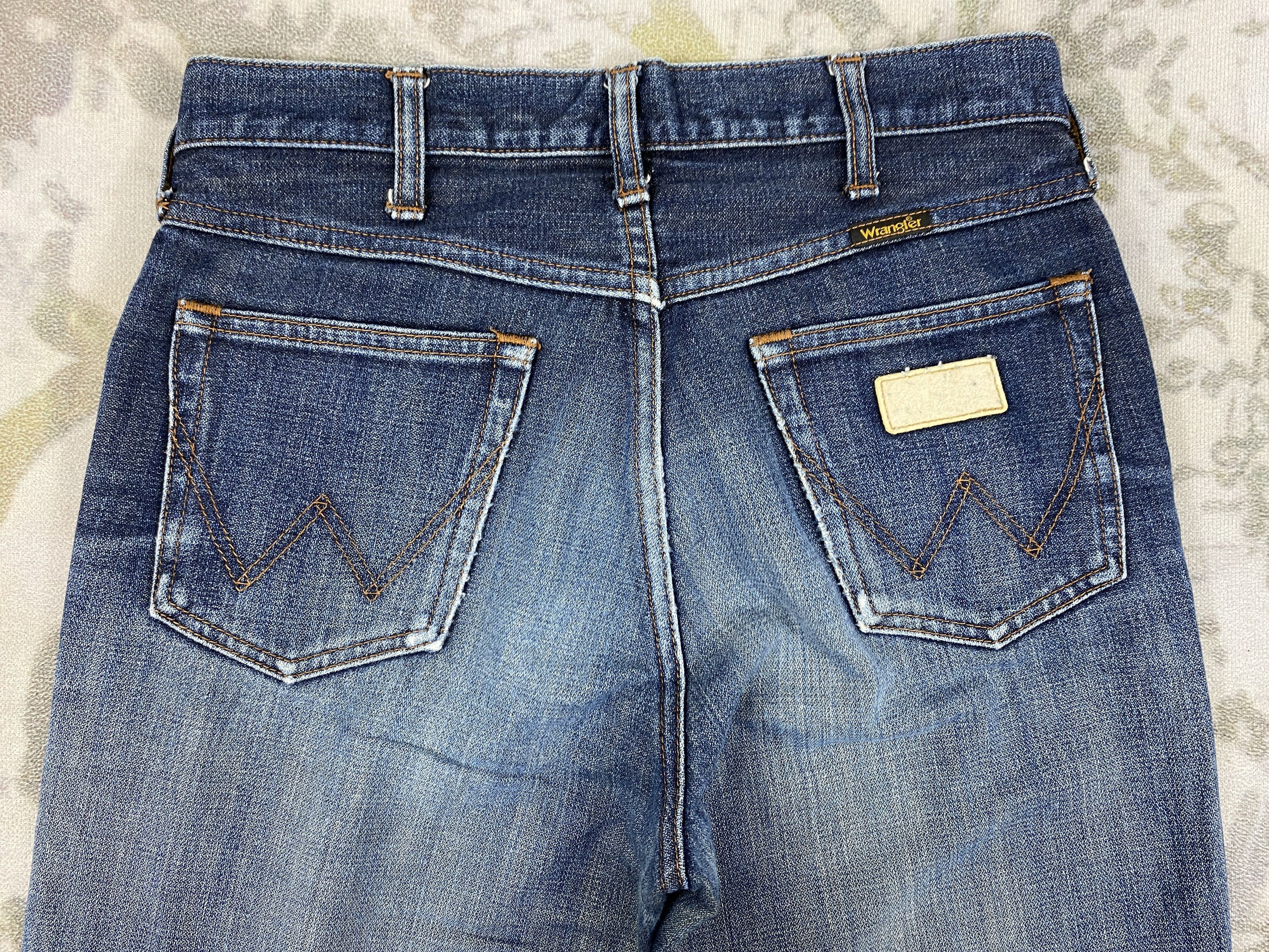 If Six Was Nine Vintage Wrangler Flare Boot Cut Jeans 29x29 Denim- JN3690 Size US 29 - 4 Thumbnail