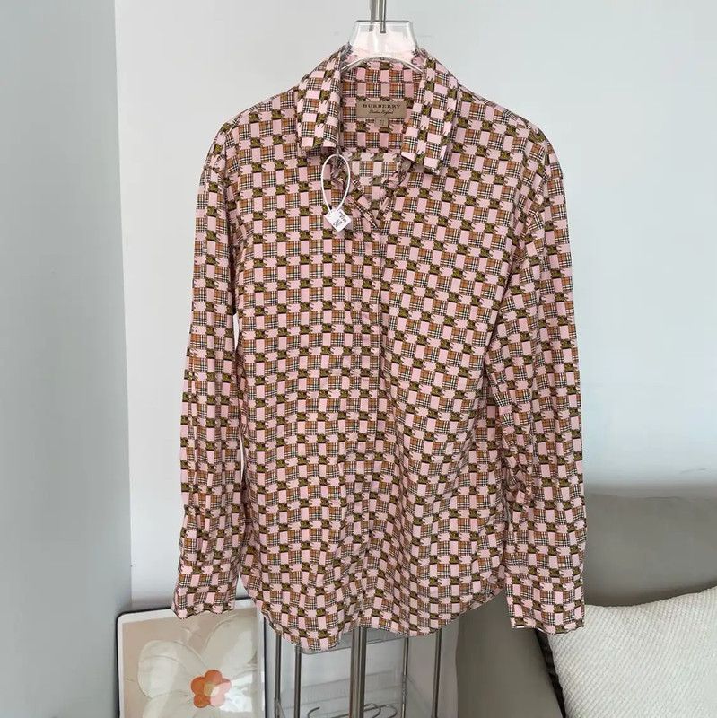 Burberry Burberry Pink Cotton Women's Shirt Size M / US 6-8 / IT 42-44 - 1 Thumbnail