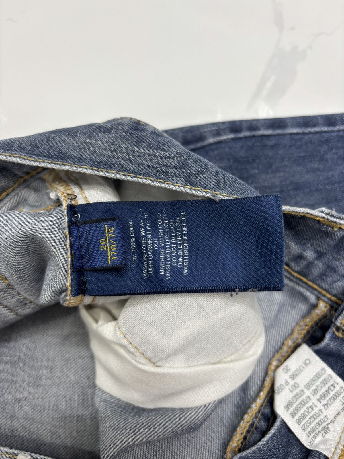 Polo Ralph Lauren Polo Ralph Lauren Distressed Blue Denim Jeans Size US 32 / EU 48 - 14 Thumbnail