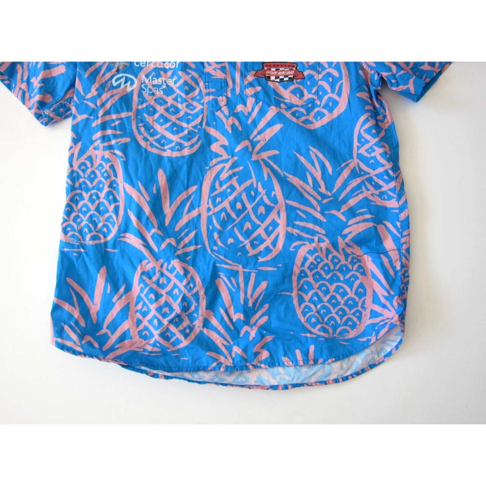 Chubbies Chubbies Shirt Collared Men Small Pineapple Hawaiian Cotton Stretch Pink Blue Modern Shirt Size US S / EU 44-46 / 1 - 7 Thumbnail