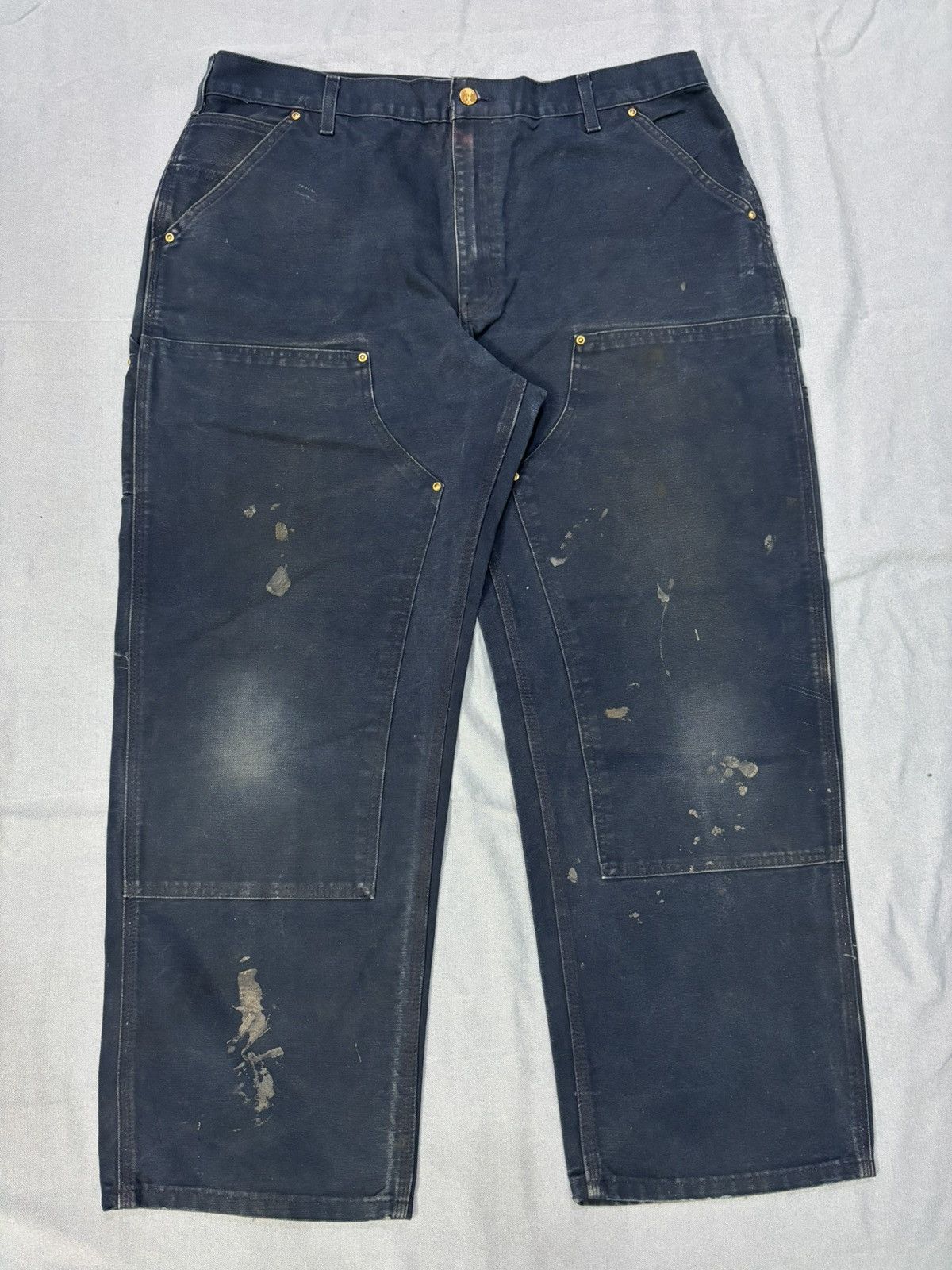 Carhartt Carhartt B01 NVY Double knee denim Size US 38 / EU 54 - 1 Thumbnail
