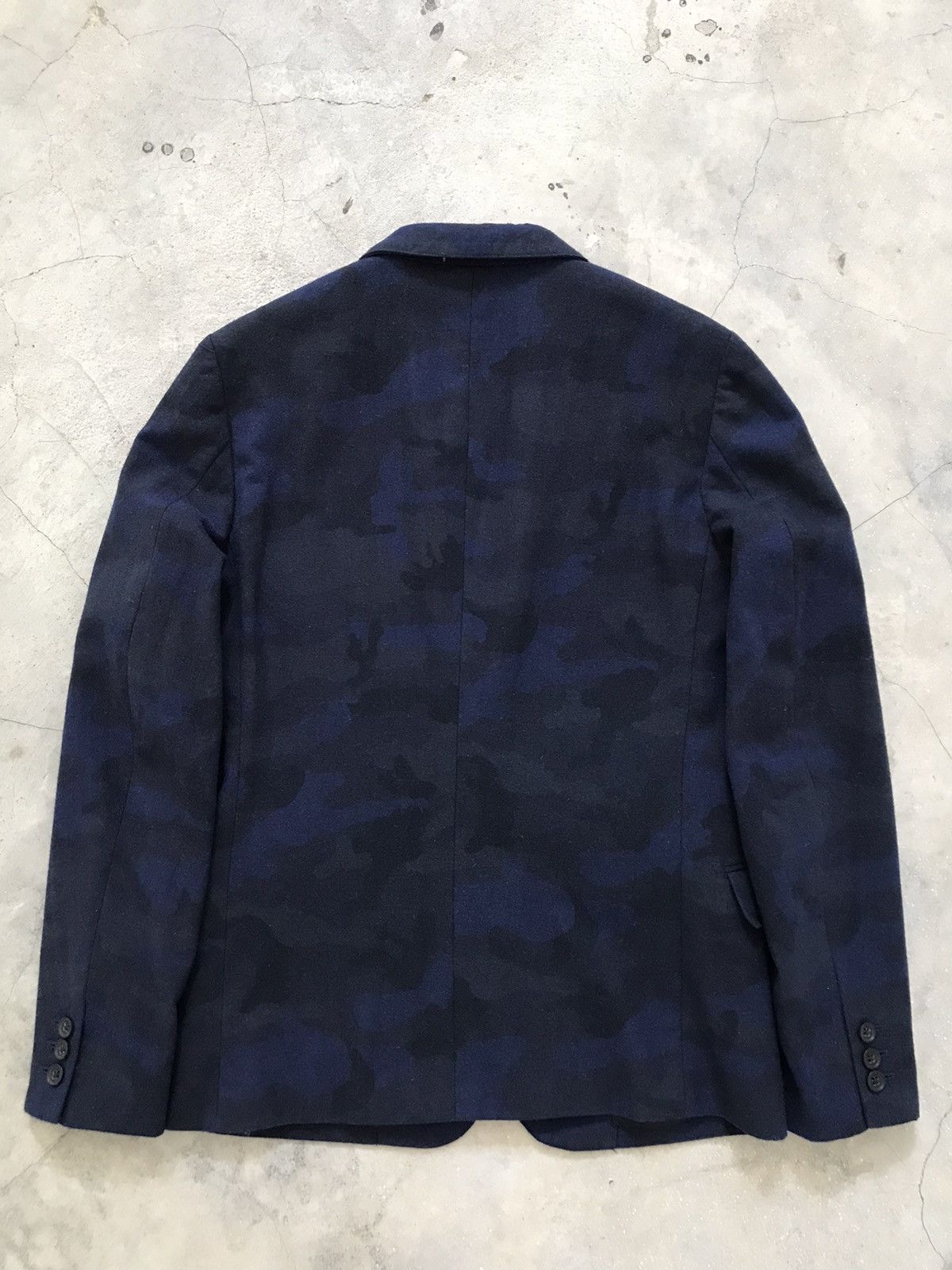 Journal Standard JOURNAL STANDARD Blue Camo Blazer Size 38L - 8 Thumbnail