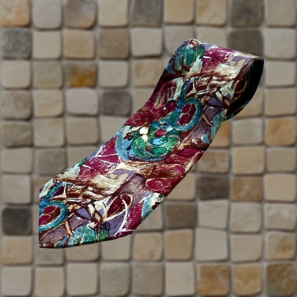 Ermenegildo Zegna VINTAGE Ermenegildo Zegna Luxury Silk Tie Abstract Made in Italy Size ONE SIZE - 1 Thumbnail