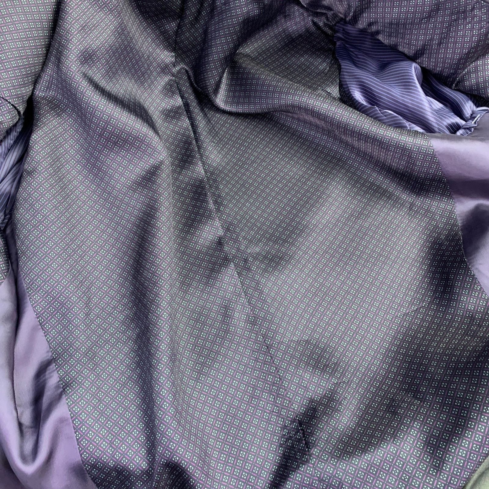 Size 42 Long Grey Black Wool Mohair Shawl Collar Sport Coat