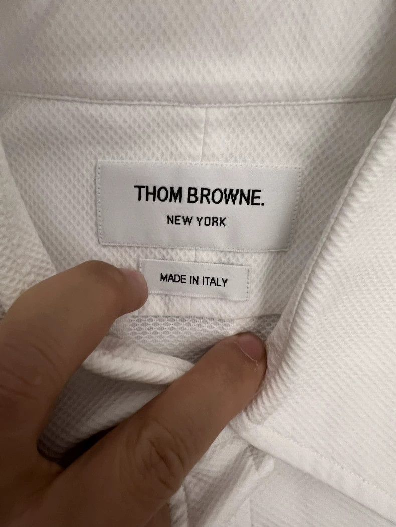 Thom Browne Thom Browne size3 White sleek shirt Size US L / EU 52-54 / 3 - 3 Thumbnail