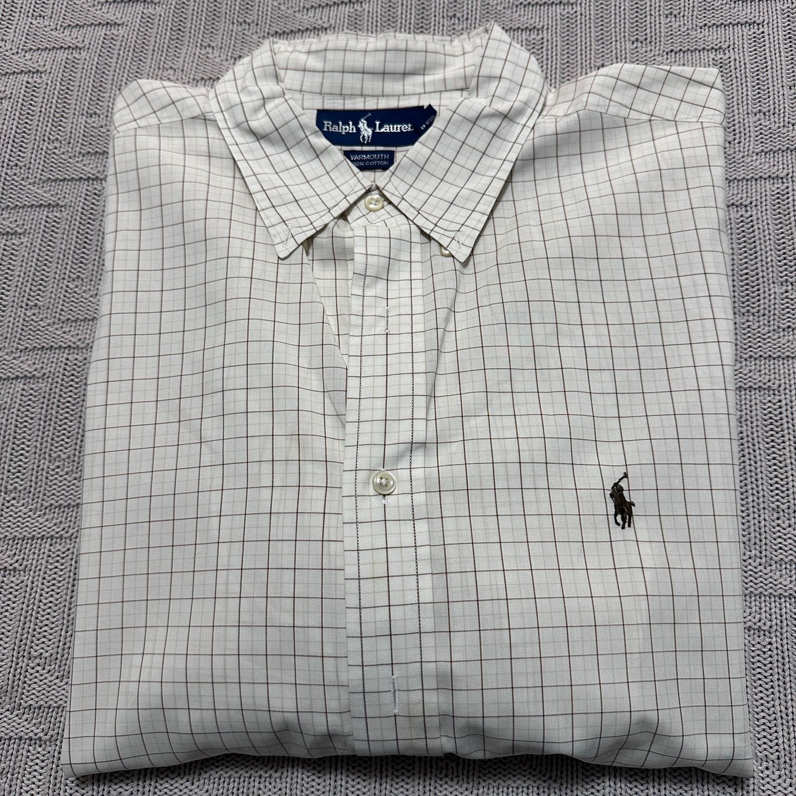 Ralph Lauren Ralph Lauren brown plaid Yarmouth button down Size US XL / EU 56 / 4 - 1 Thumbnail