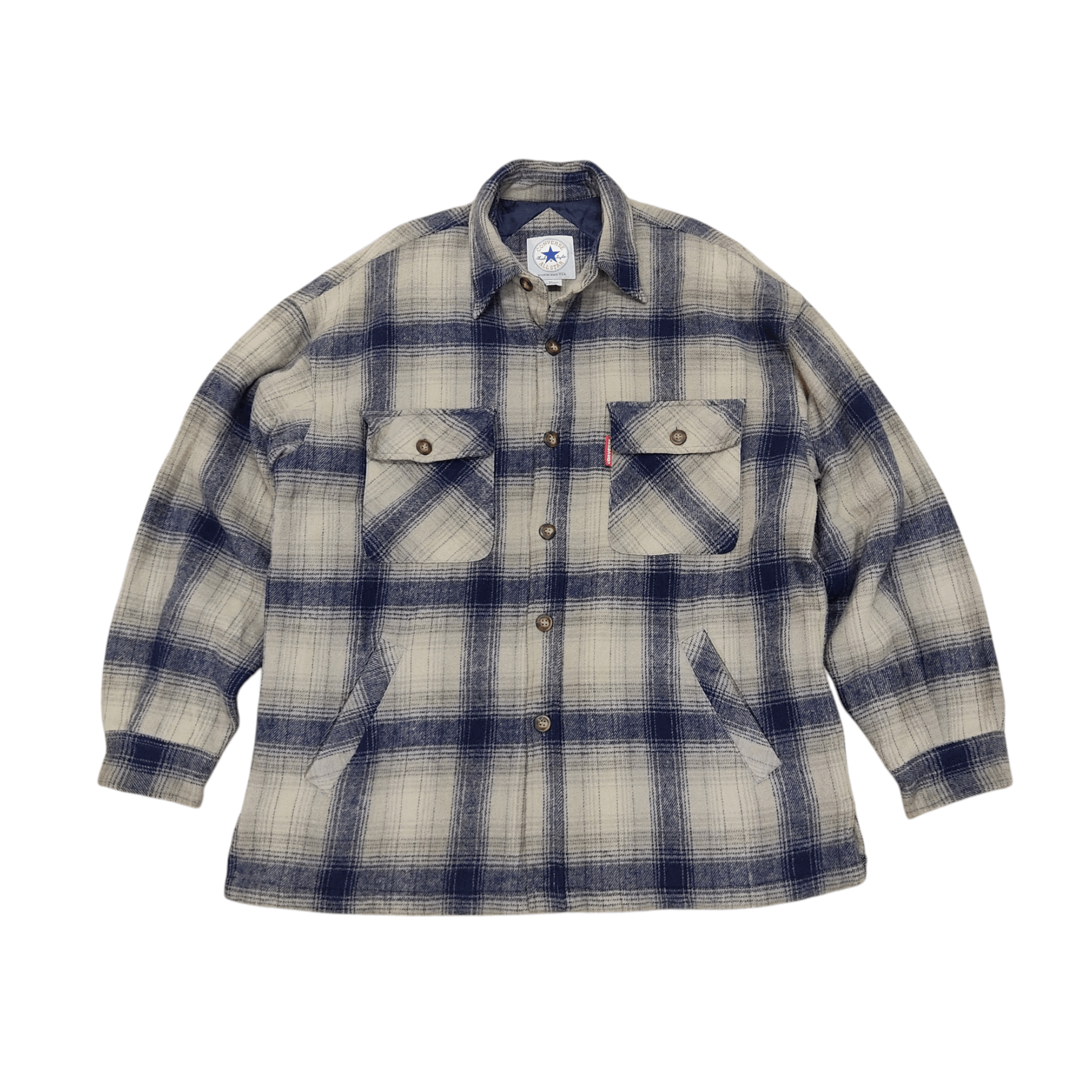 Converse Converse Plaid Overshirt Wool Jacket Size US XXL / EU 58 / 5 - 3 Thumbnail