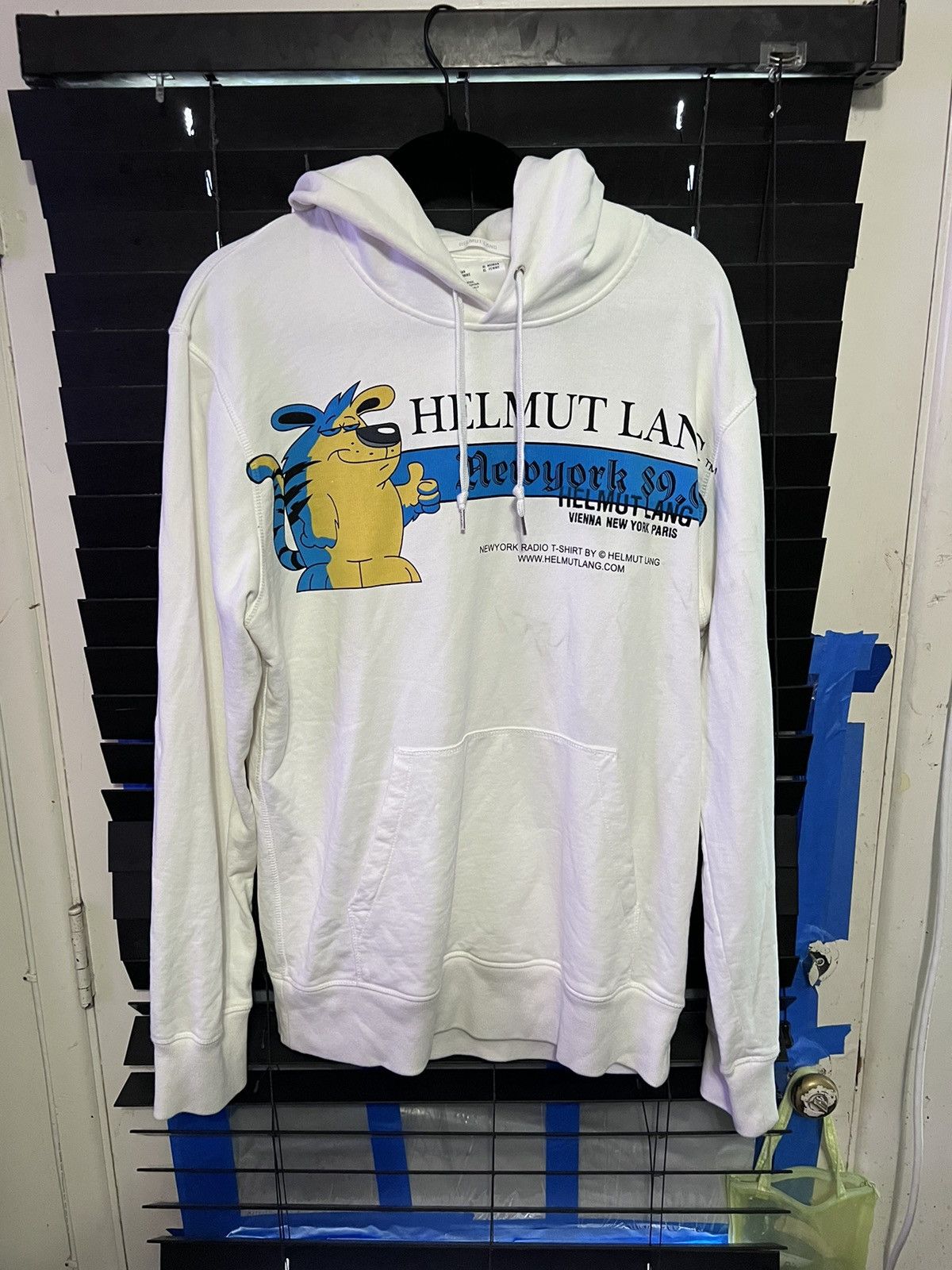image of Helmut Lang White Hoodie, Men's (Size Medium)
