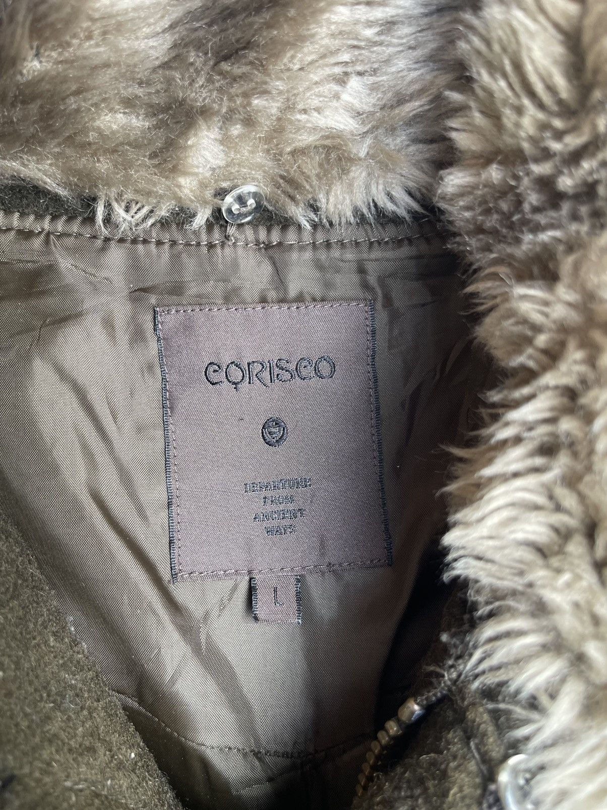 Japanese Brand Corisco Wool Utility Jacket — Fur Collar & Dual Zips Size US S / EU 44-46 / 1 - 3 Thumbnail