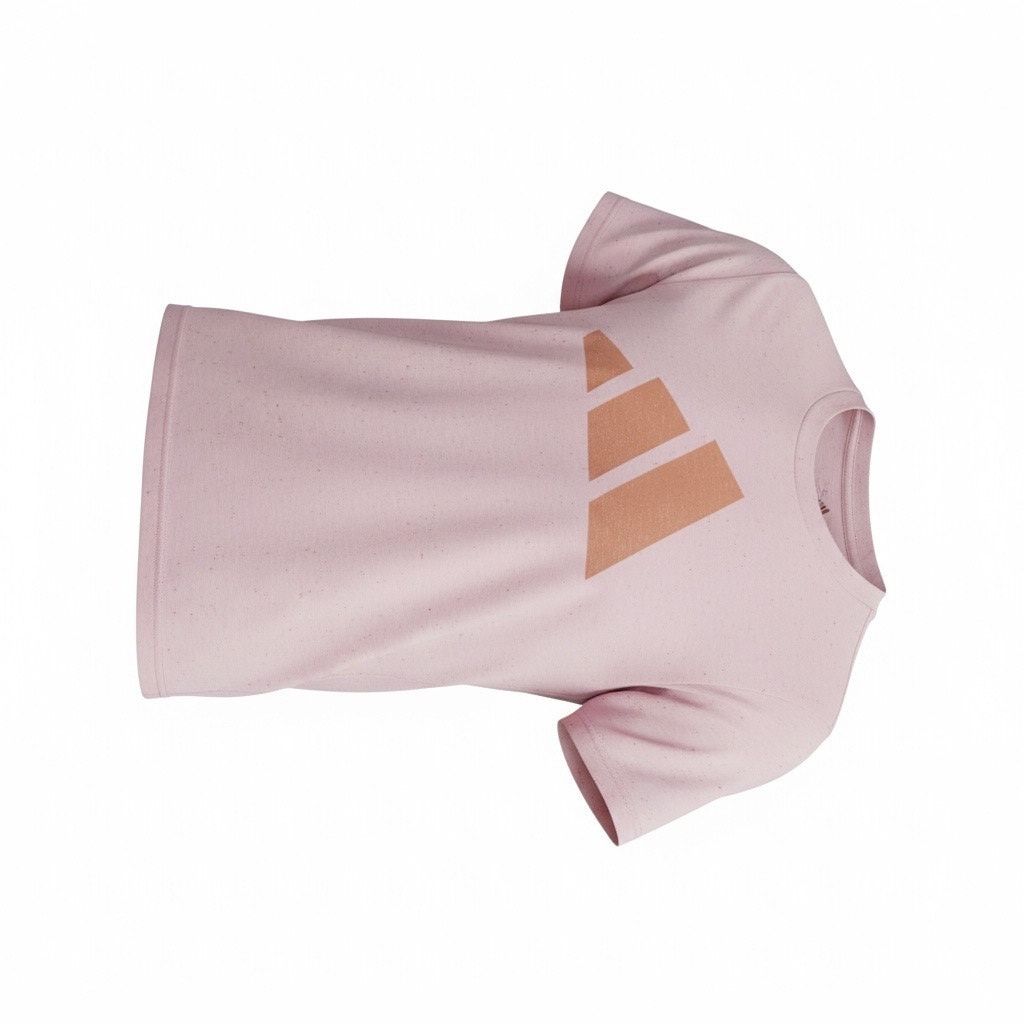 Adidas Adidas Women’s Medium Pink Speckled Logo T-Shirt Rose Gold Size M / US 6-8 / IT 42-44 - 1 Thumbnail