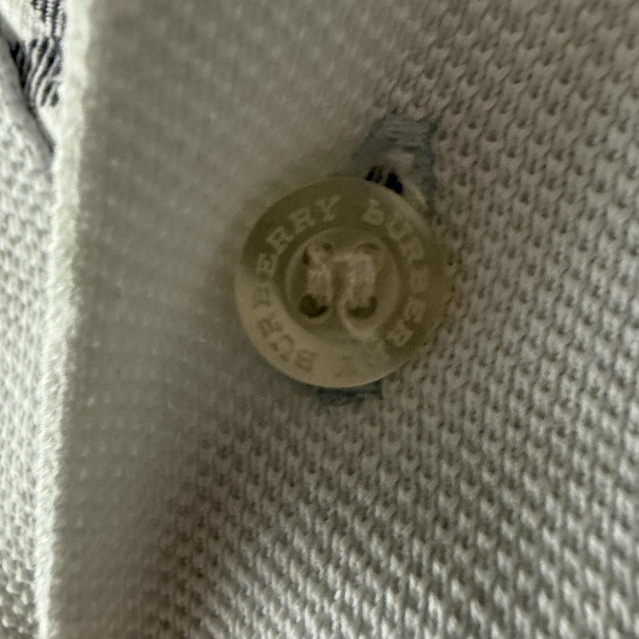 Burberry Burberry Nova Check Collar Polo Shirt White Size US XL / EU 56 / 4 - 7 Thumbnail