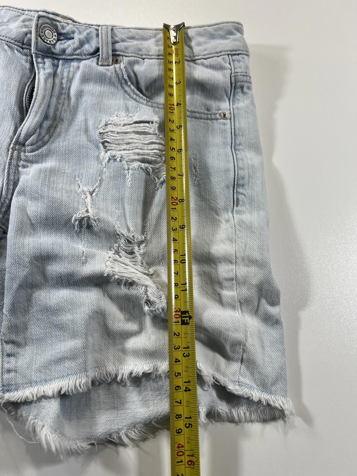 Unknown London Light Blue Distressed Denim Shorts Size ONE SIZE - 6 Thumbnail