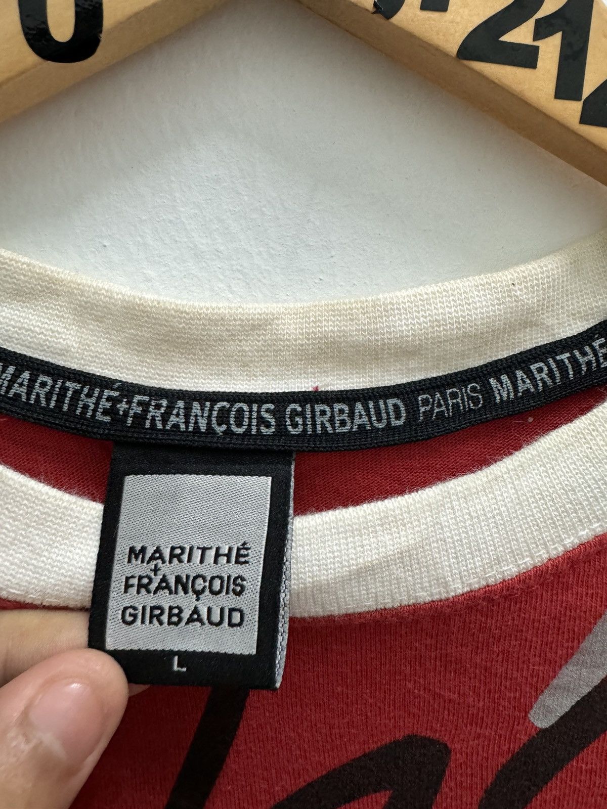 Marithe + Francois Girbaud Vintage Rare Marithe Francois Girbaud Paris New York Tee Size US L / EU 52-54 / 3 - 7 Thumbnail