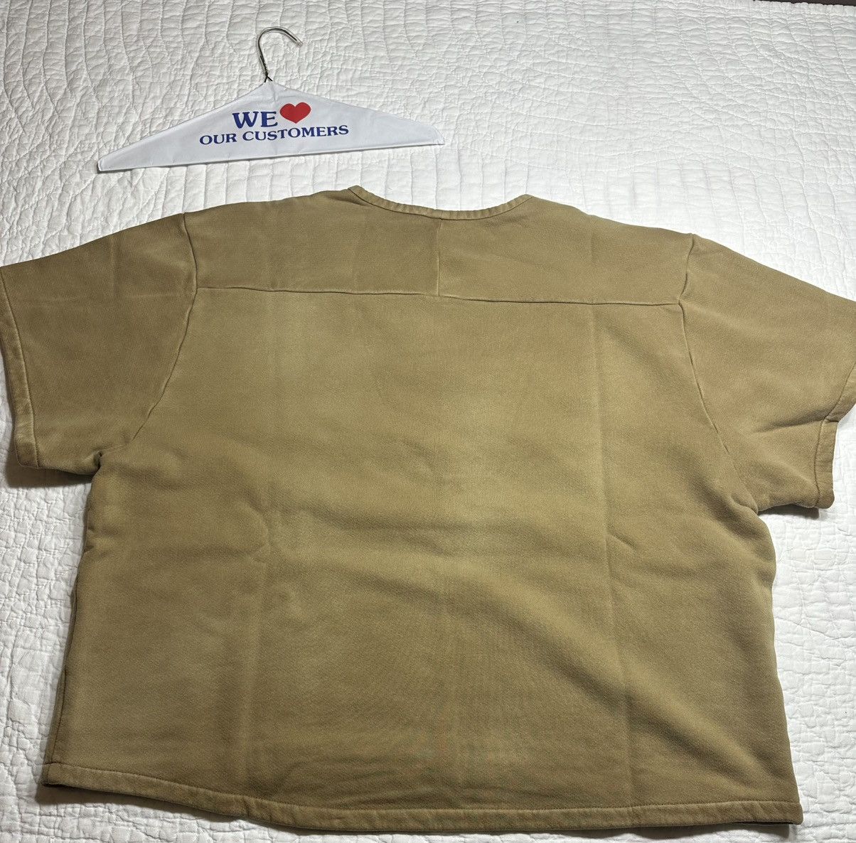 Balenciaga × Gap × Kanye West YEEZY GAP UNRELEASED FLEECE YOKE TSHIRT/Bronze Small Size US S / EU 44-46 / 1 - 2 Thumbnail