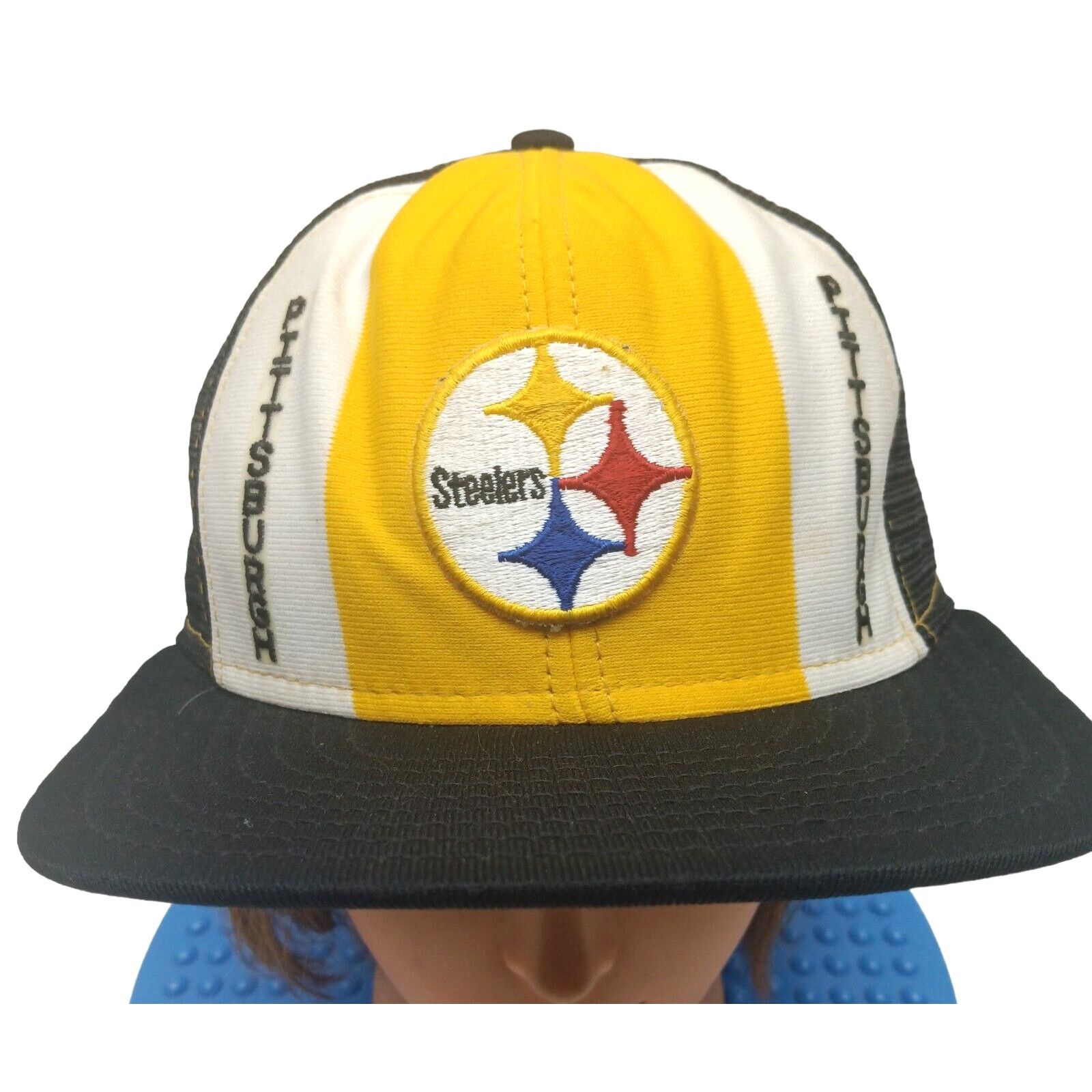 Aje Pittsburgh Steelers AJD Lucky Stripes NFL VTG 80's Snap Cap Size ONE SIZE - 5 Thumbnail