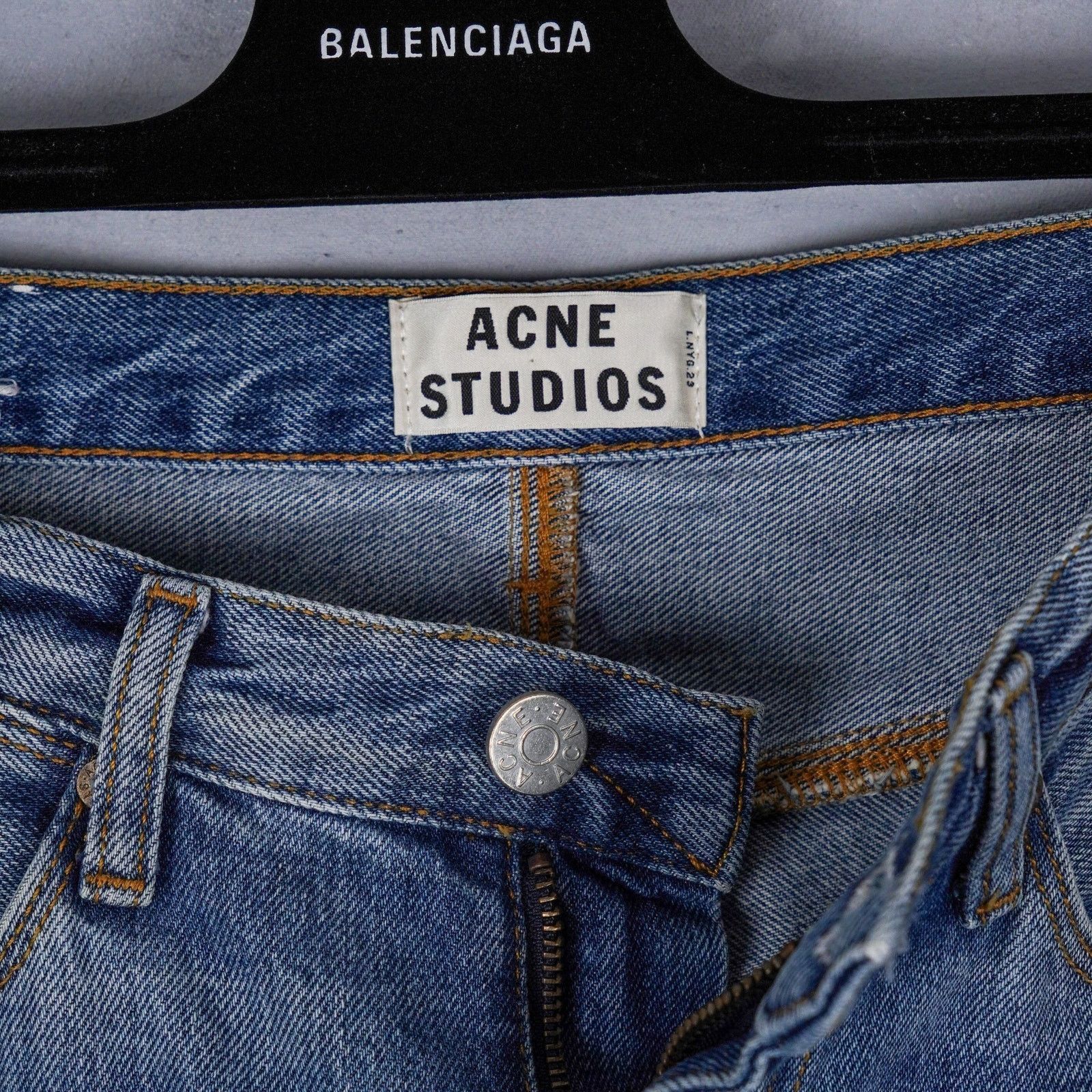 Acne Studios Acne studios max light vintage faded blue denim jeans pants Size US 32 / EU 48 - 5 Thumbnail