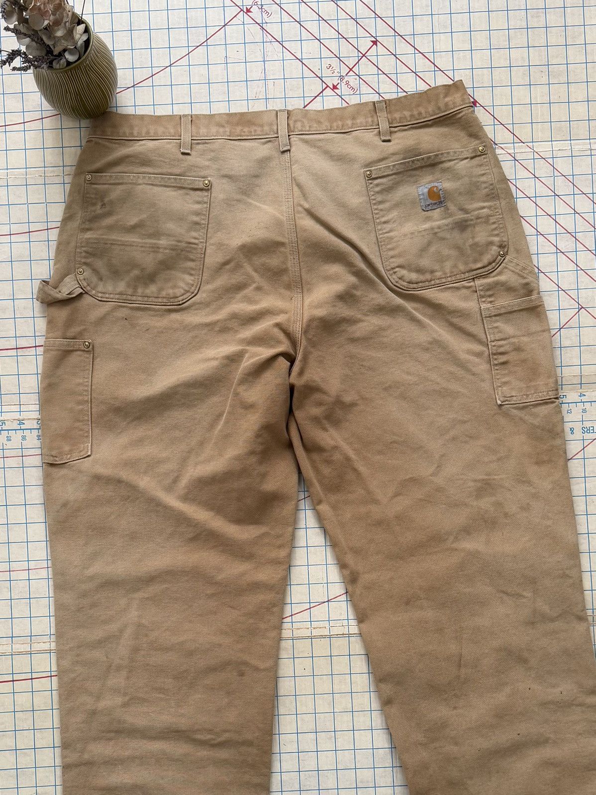 Carhartt Carhartt Double Knee Work Pants Tan Duck Canvas 44x32 Loose Size US 44 / EU 60 - 10 Thumbnail