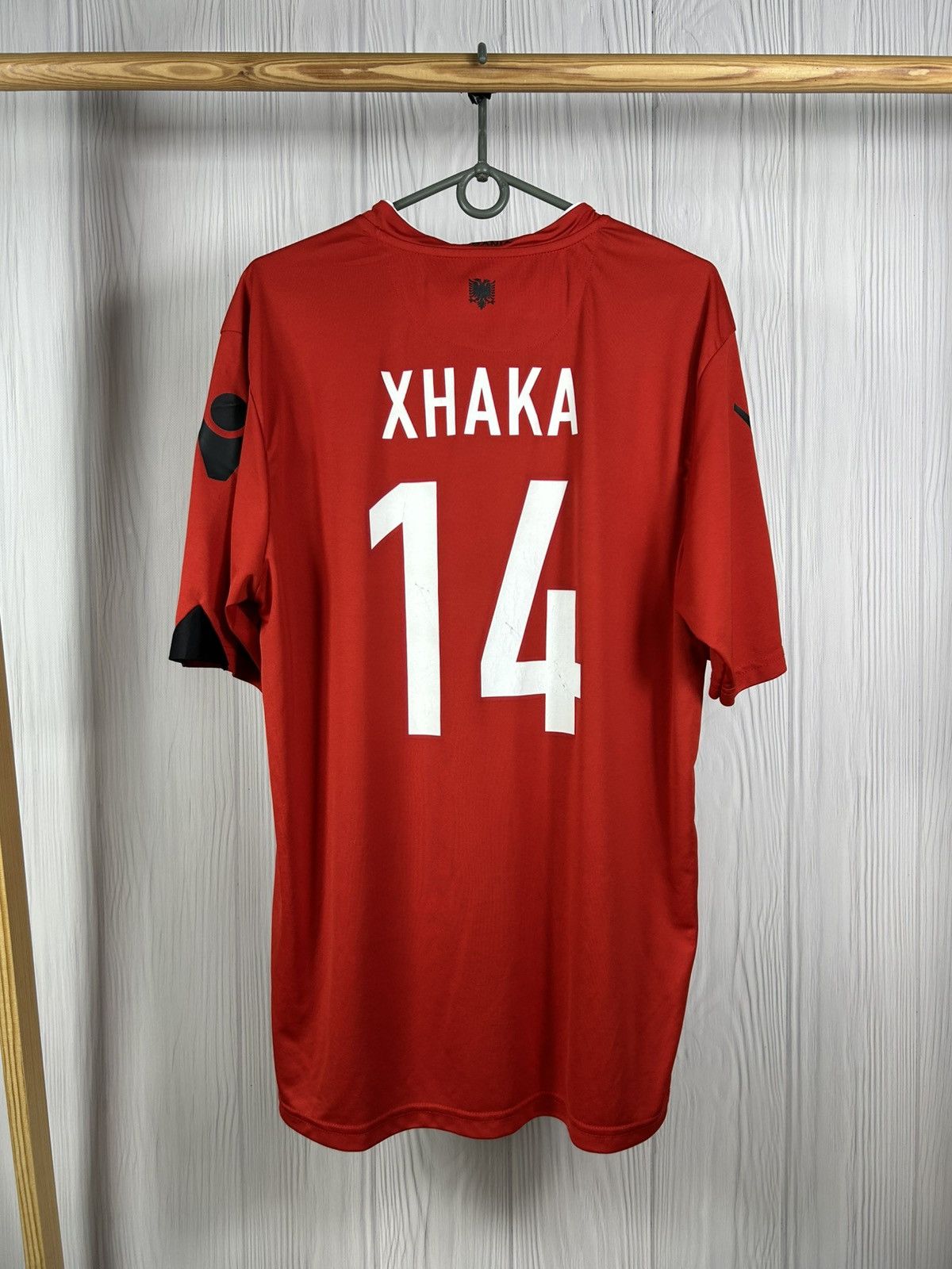 Macron Albania Home Jersey 2016/17 #14 Taulant Xhaka Size L Size US L / EU 52-54 / 3 - 2 Thumbnail