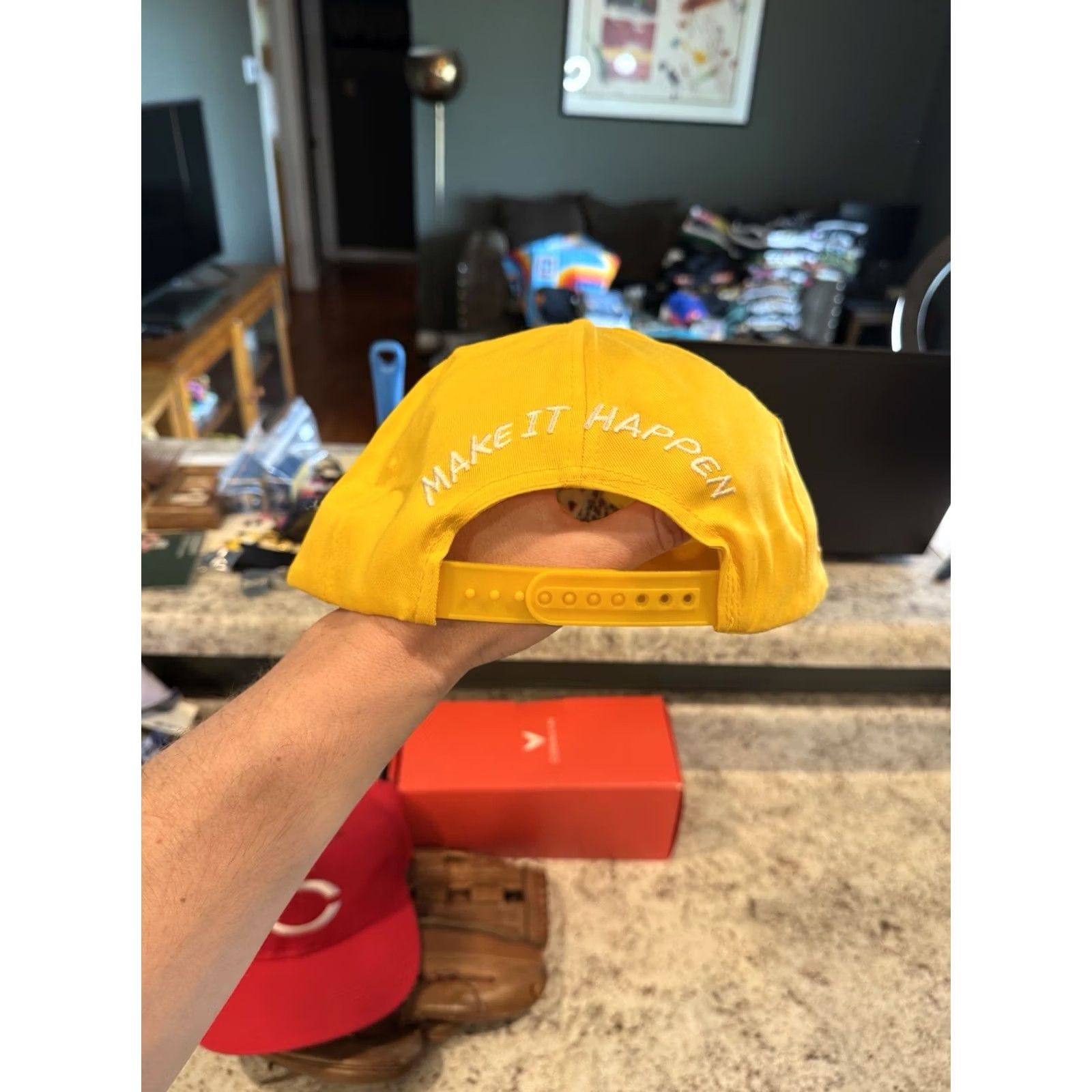 Vintage VINTAGE Burger King SnapBack Hat 90s Yellow DEADSTOCK Mens Size ONE SIZE - 5 Thumbnail