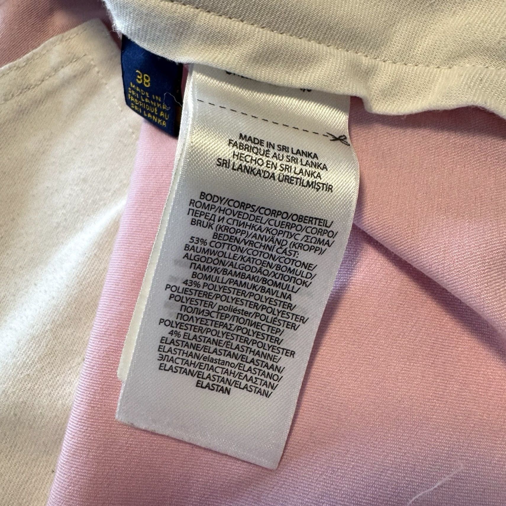 Lululemon Polo Ralph Lauren Shorts Mens 38 Pink Embroidered Oakmont Country Club OCC Chino Casual Men Polyester Knit Moisture Wicking 8.5 Inseam ZZ Size US L / EU 52-54 / 3 - 4 Thumbnail