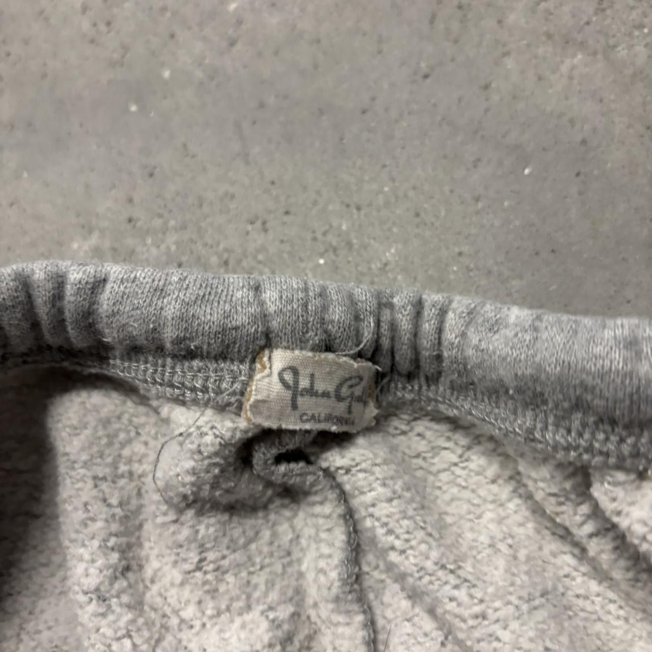 Japanese Brand × Vintage Crazy Vintage Y2K/2000s Light Grey Essential Sweatpants! Size US 30 / EU 46 - 6 Thumbnail
