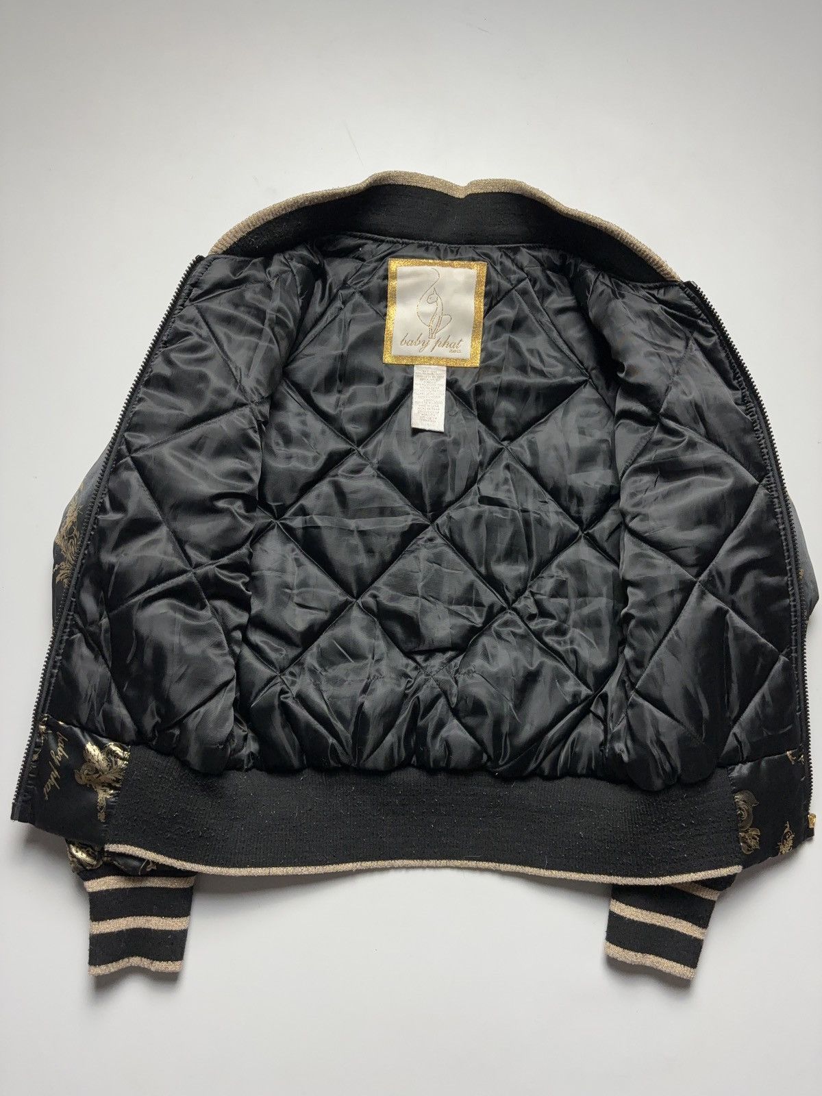 Vintage Baby phat gold vintage printed bomber jacket Size M / US 6-8 / IT 42-44 - 11 Thumbnail