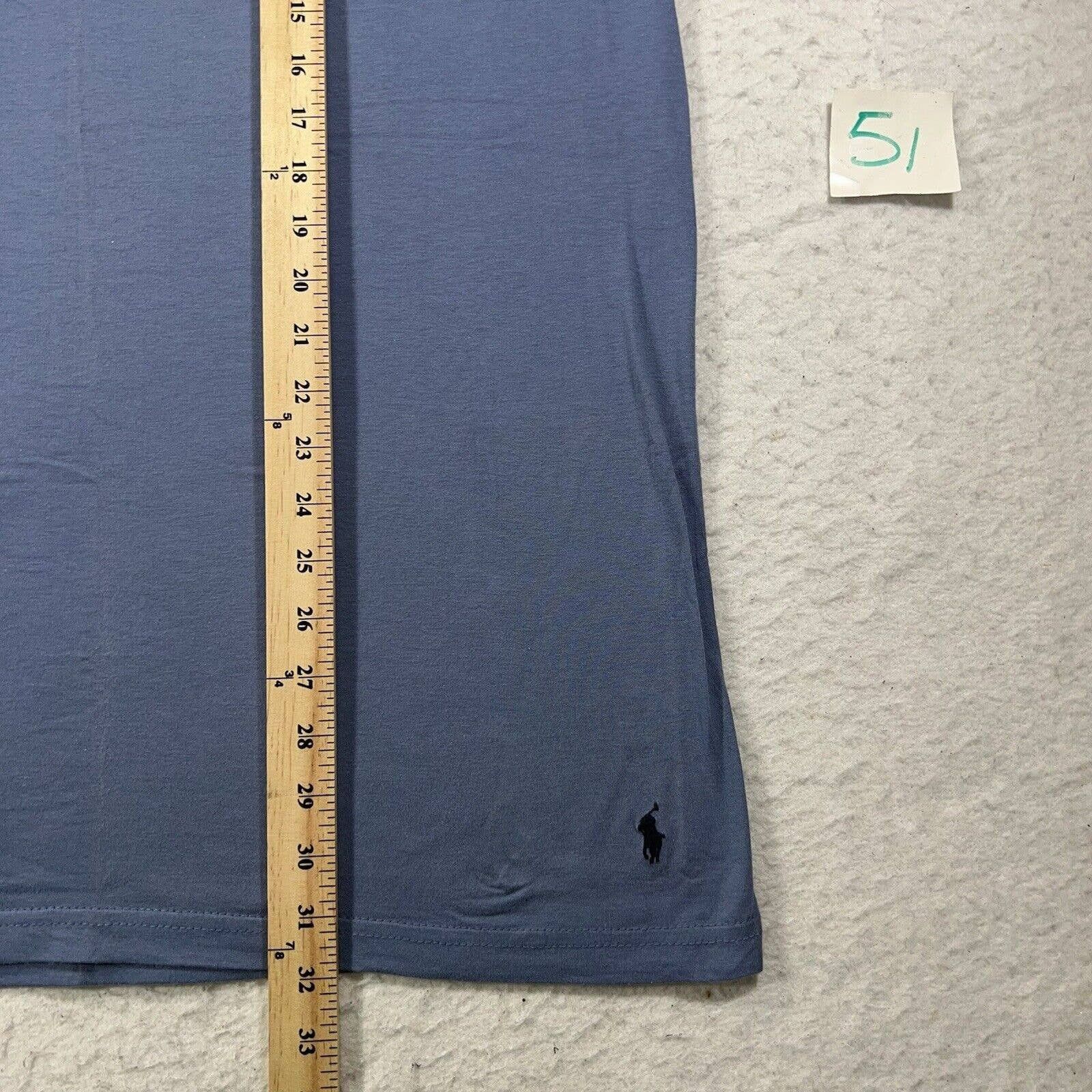 Polo Ralph Lauren Polo Ralph Lauren Large V-Neck Blue T Shirt Navy Pony Logo Size US L / EU 52-54 / 3 - 10 Thumbnail
