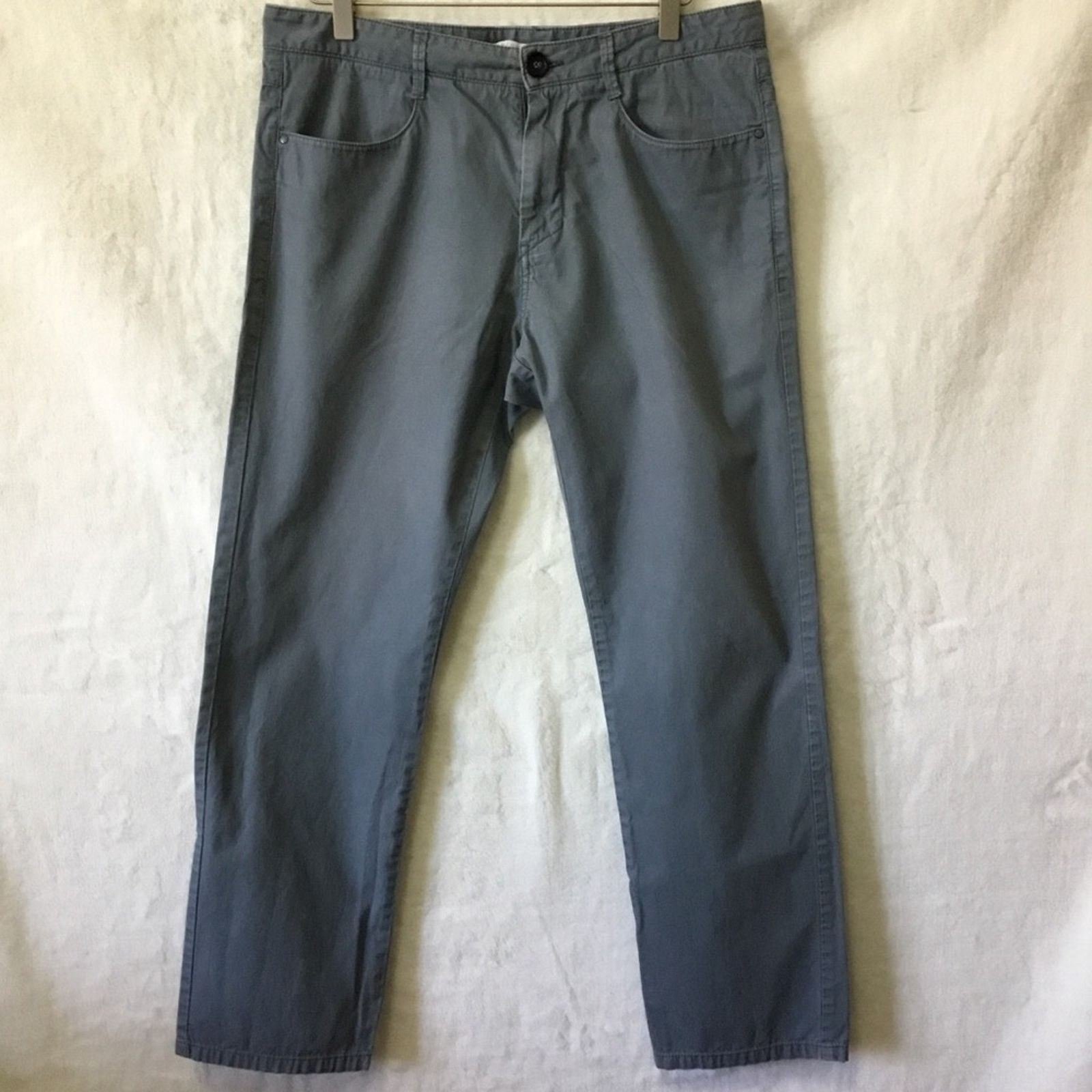 Calvin Klein Calvin Klein Light Gray Men Body Fit Pants Size US 32 / EU 48 - 1 Thumbnail