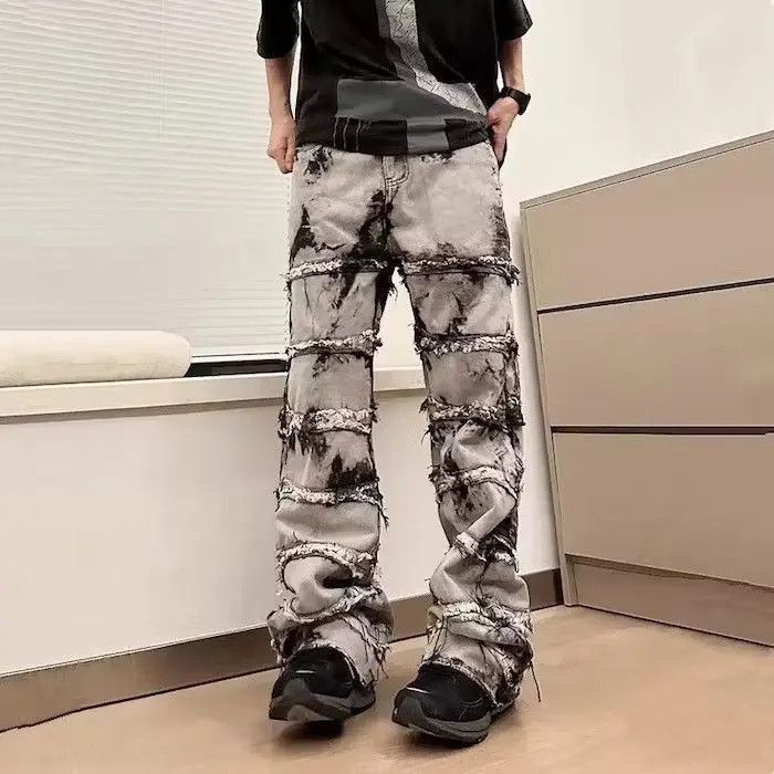 Japanese Brand Y2K Baggy Stacked Jeans Pants Size US 32 / EU 48 - 5 Thumbnail