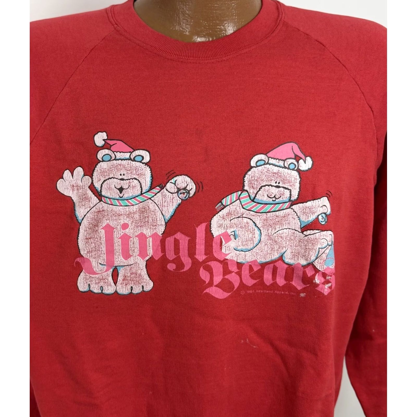 Vintage VINTAGE Belton Sweatshirt Mens L Red Christmas Raglan Crewneck Bears Holiday 80s 90s Pullover Shirt Size US L / EU 52-54 / 3 - 5 Thumbnail