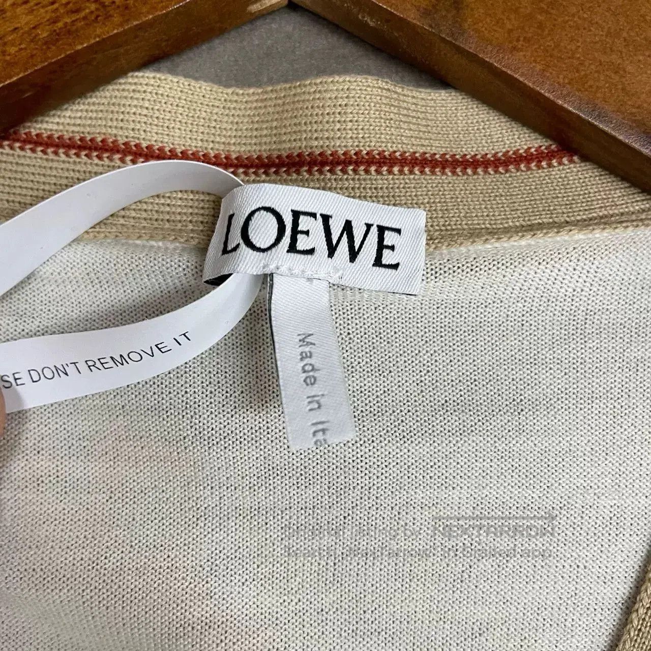Loewe Loewe Beige Chest Logo Knit Cardigan. Size US S / EU 44-46 / 1 - 5 Thumbnail