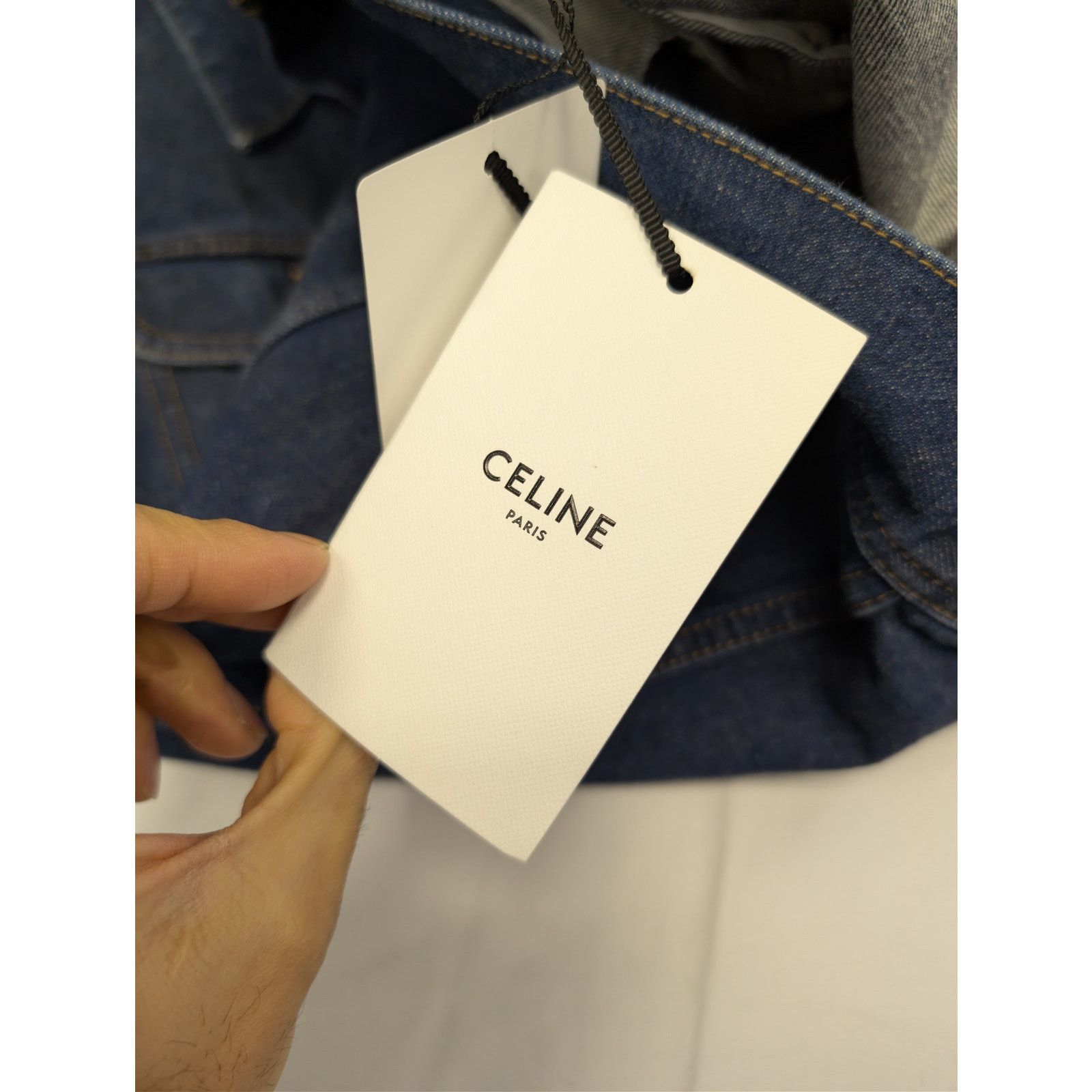 Celine o1rshd1 CELINE PARIS patch on the back Trucker Denim Jacket Size US L / EU 52-54 / 3 - 19 Thumbnail