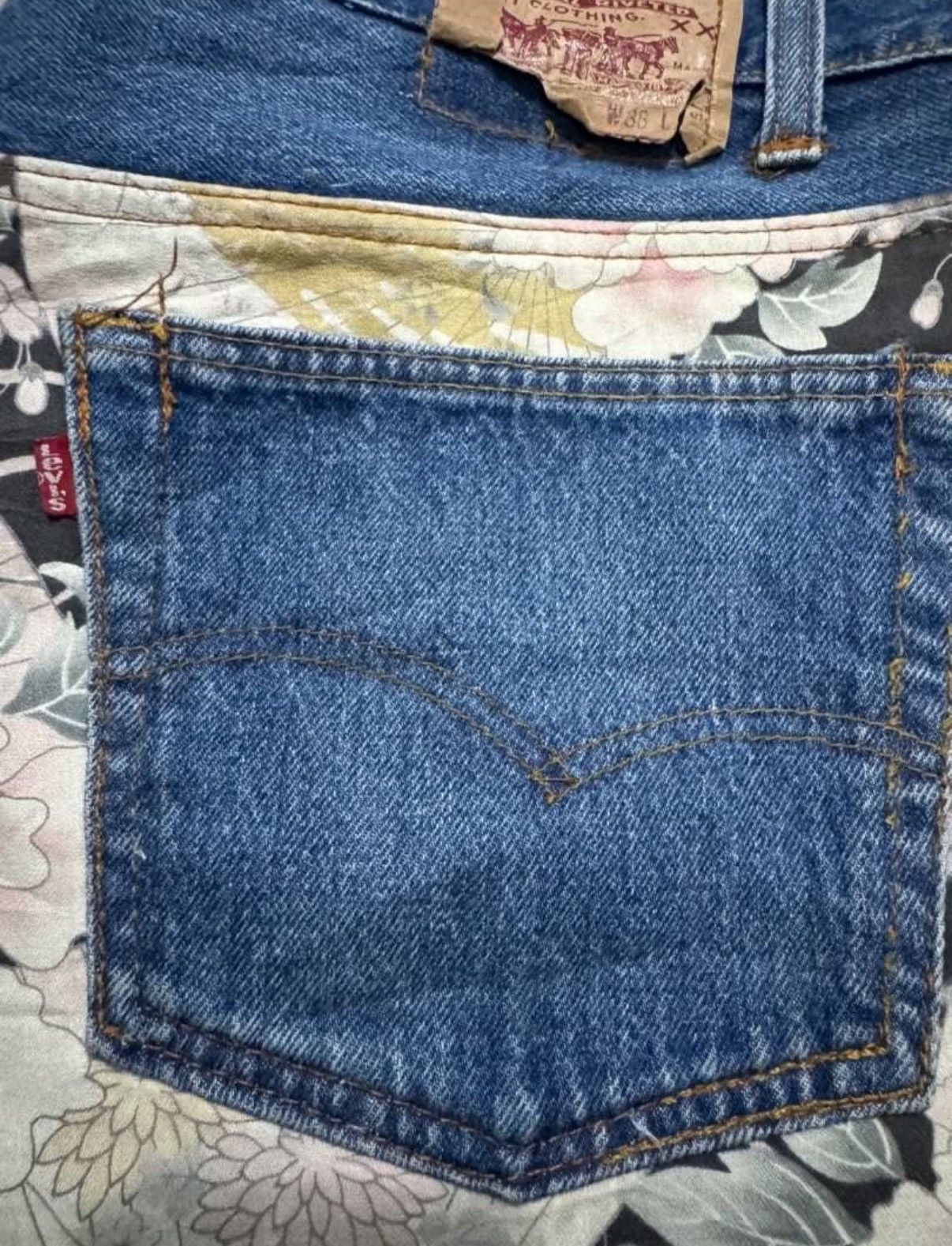 Levi's Levis Design Japanese Reworked Exclusive Art Kimono Style Size US 38 / EU 54 - 5 Thumbnail