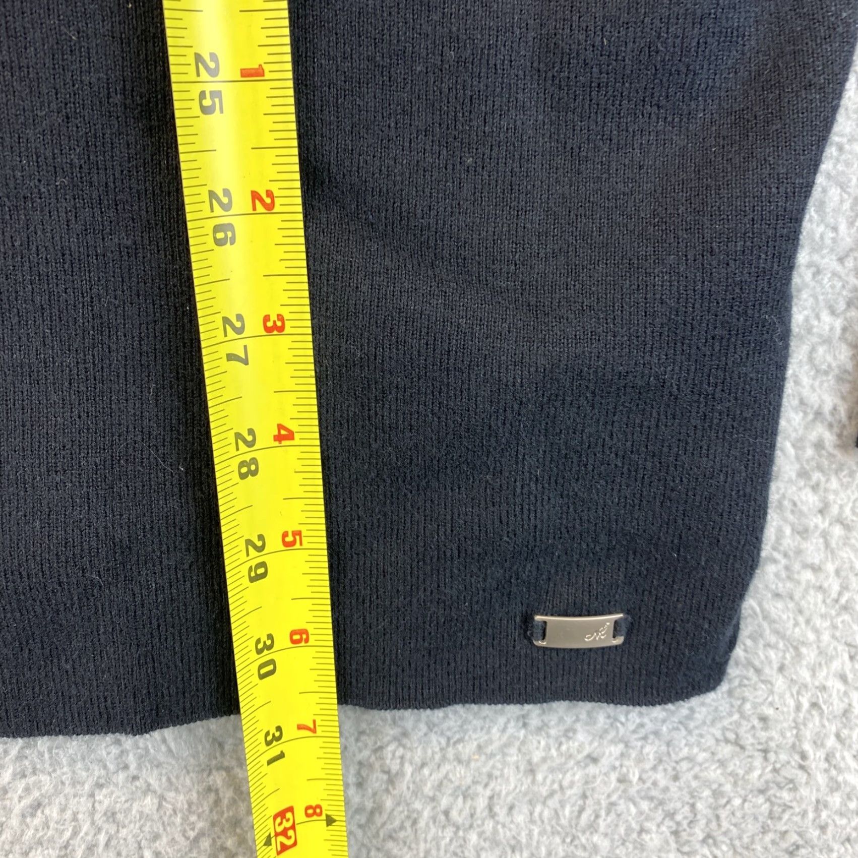 Vintage Miglior Pullover Mens XL Navy Blue 1/2 Zip Mock Neck Zip Military 66-31 Size US XL / EU 56 / 4 - 6 Thumbnail