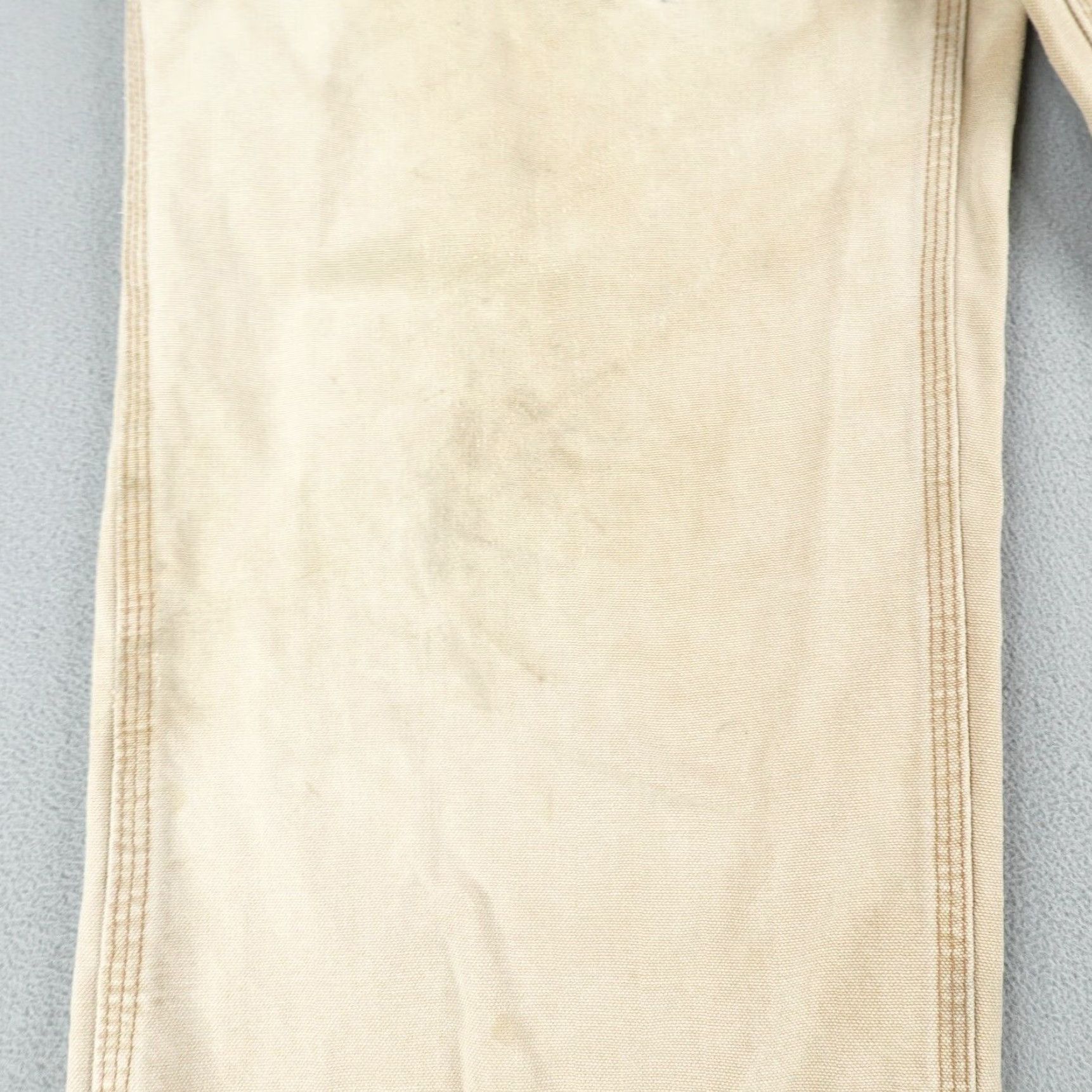 Carhartt VINTAGE Carhartt Pants Mens 42x34 Tan Beige Canvas Distressed Carpenter Workwear Casual Size US 41 - 7 Thumbnail