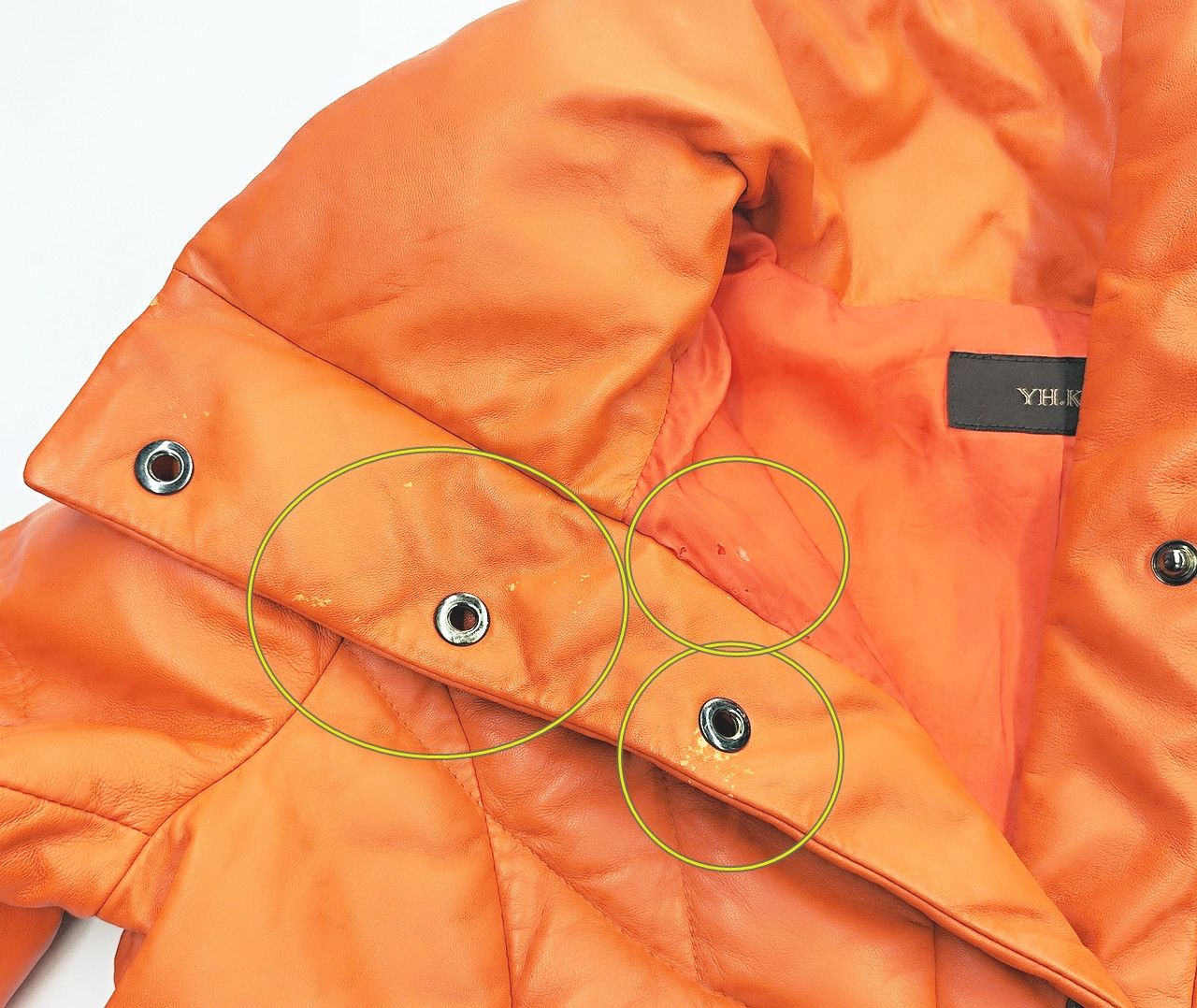 Leather YH KIM lamb skin orange leather puffer jacket Size M / US 6-8 / IT 42-44 - 11 Thumbnail