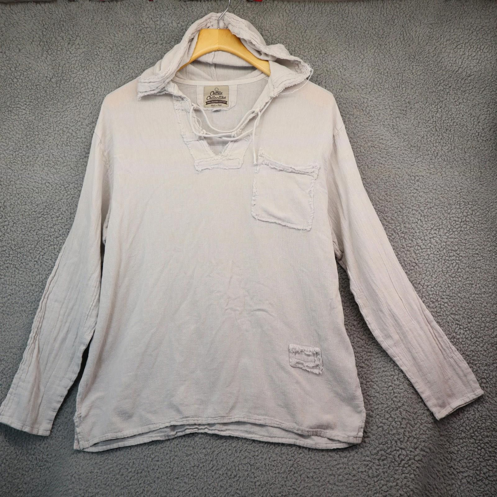 Other Cotton Collection Women Medium Cotton Tunic Hoodie Boho Size M / US 6-8 / IT 42-44 - 1 Thumbnail