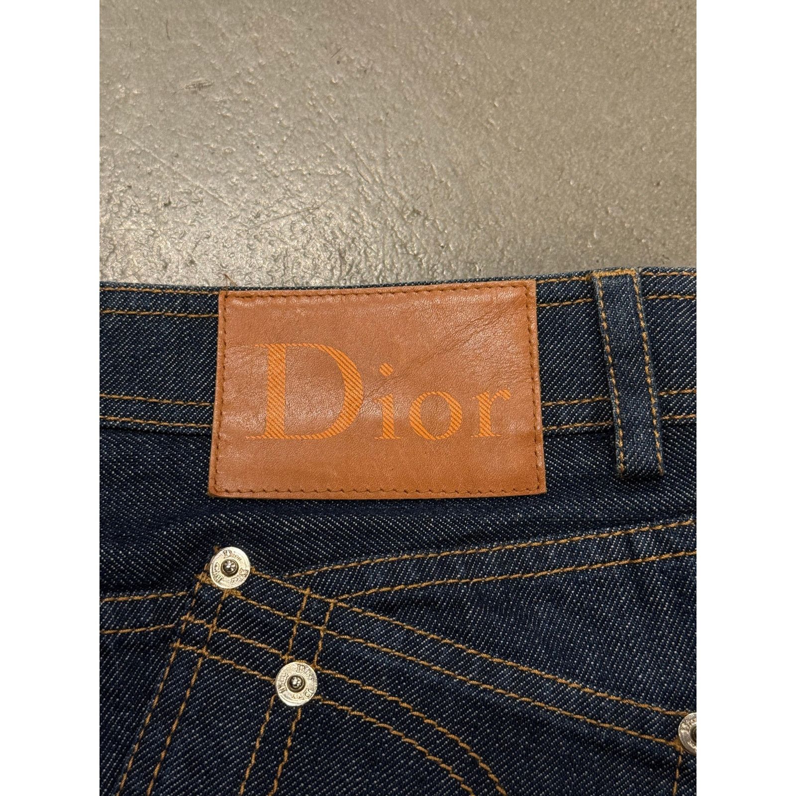Dior 2000s Christian Dior by Galliano "D" back logo capri jeans Size US 28 / EU 44 - 6 Thumbnail