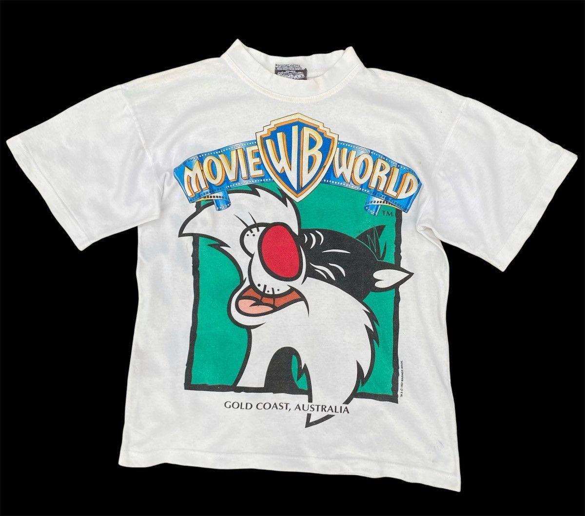 Vintage 1993 Movie World Gold Coast Australia Tees