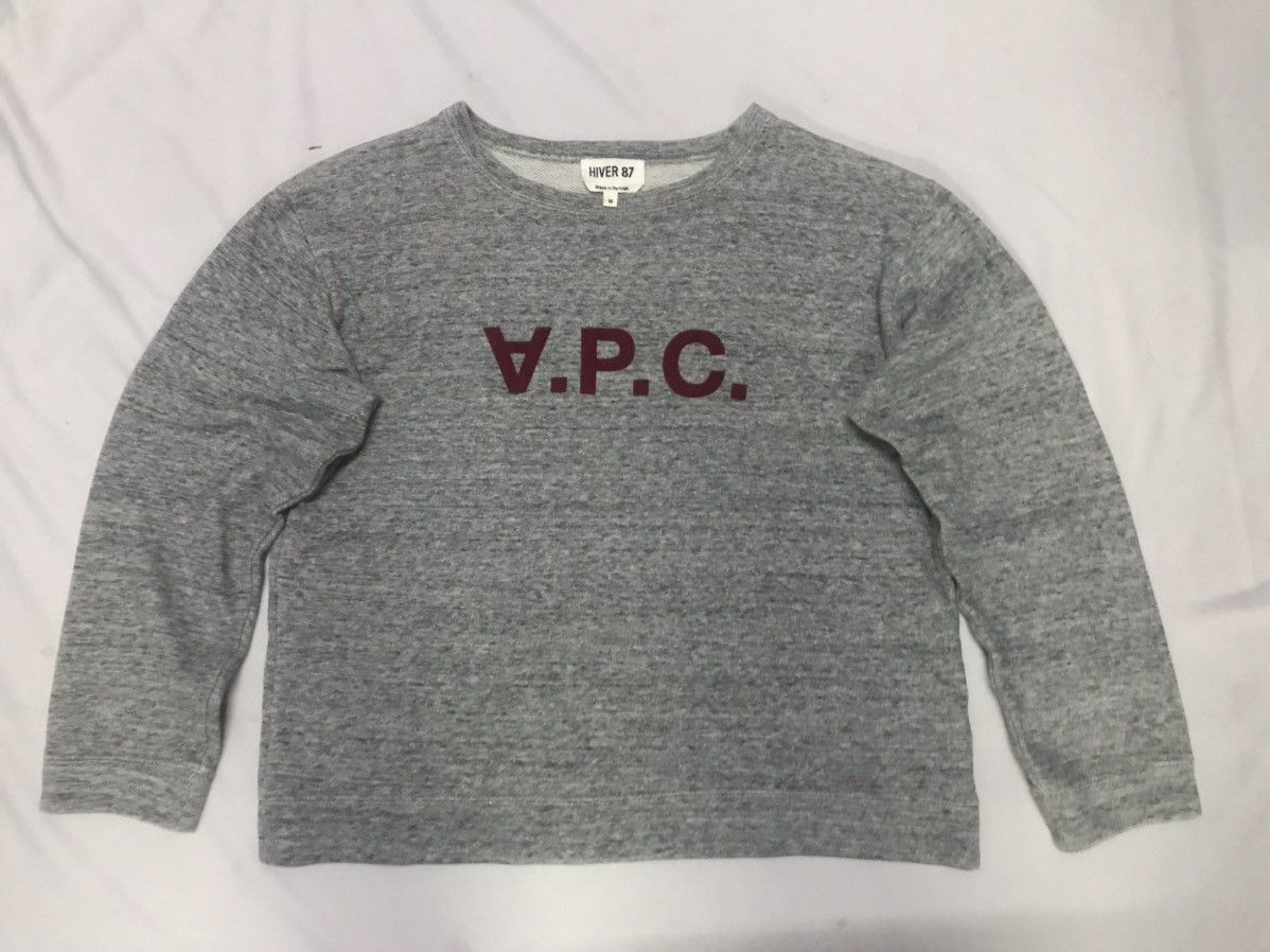 A.P.C. A.P.C - Hiver 87 Upside Logo Crop Sweatshirt Size M / US 6-8 / IT 42-44 - 8 Thumbnail