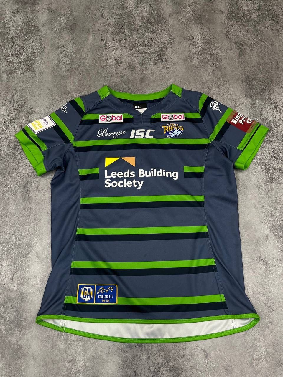 Other ISC Leeds Rhinos Men Rugby Shirt Jersey 2016 Season Green Size US M / EU 48-50 / 2 - 1 Thumbnail