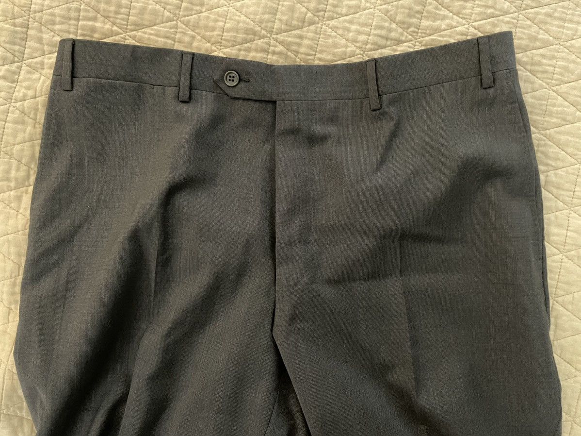 Canali Travel Flat Front Wool Trouser Size 36R - 3 Thumbnail