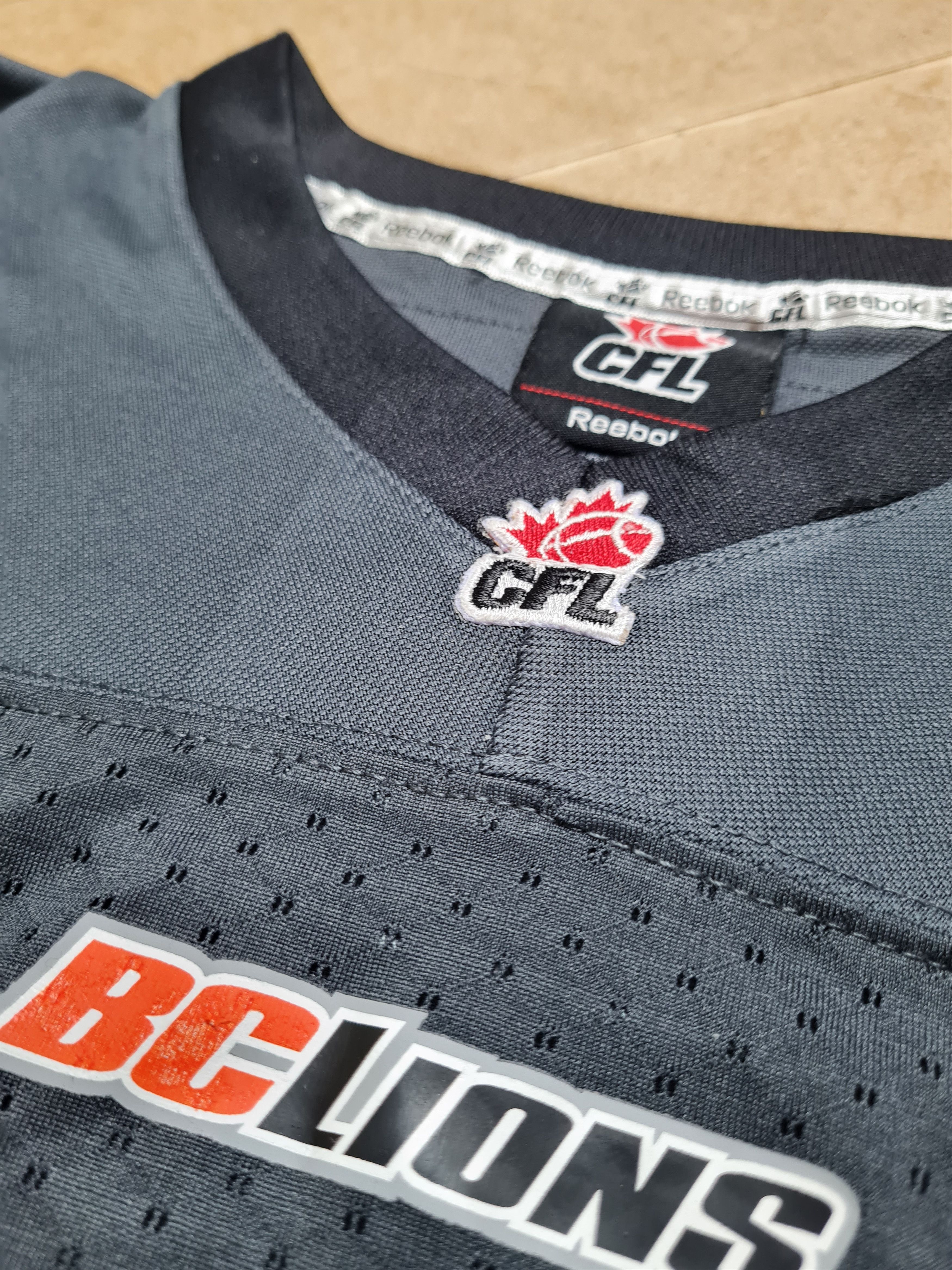 Reebok Jersey 2013 Reebok BC Lions CFL Football Mens Black Gray Size US M / EU 48-50 / 2 - 14 Thumbnail