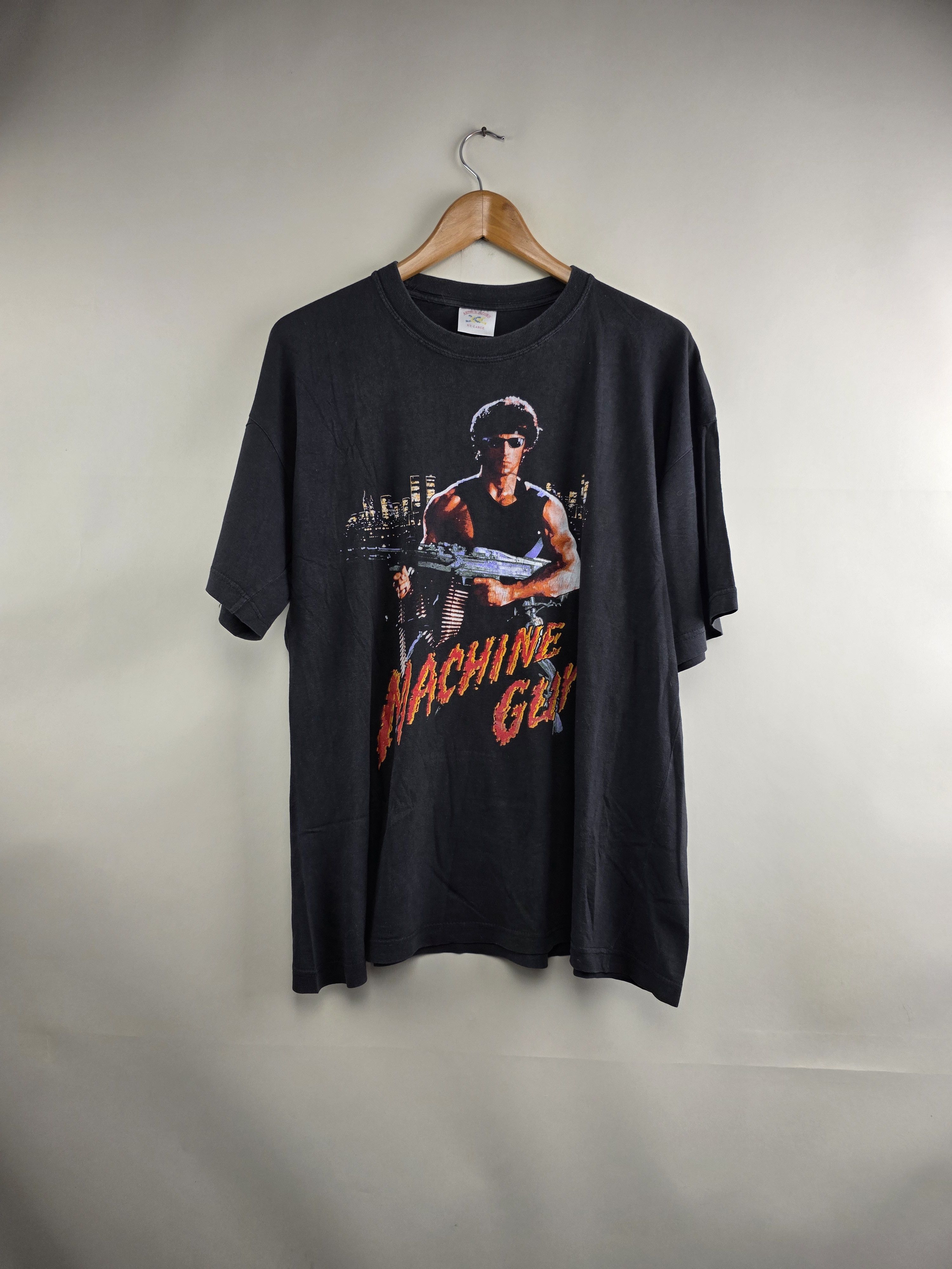 Band Tees × Vintage 90s Rambo Sylvester Stalone XL 23" 28" Size US XL / EU 56 / 4 - 6 Thumbnail